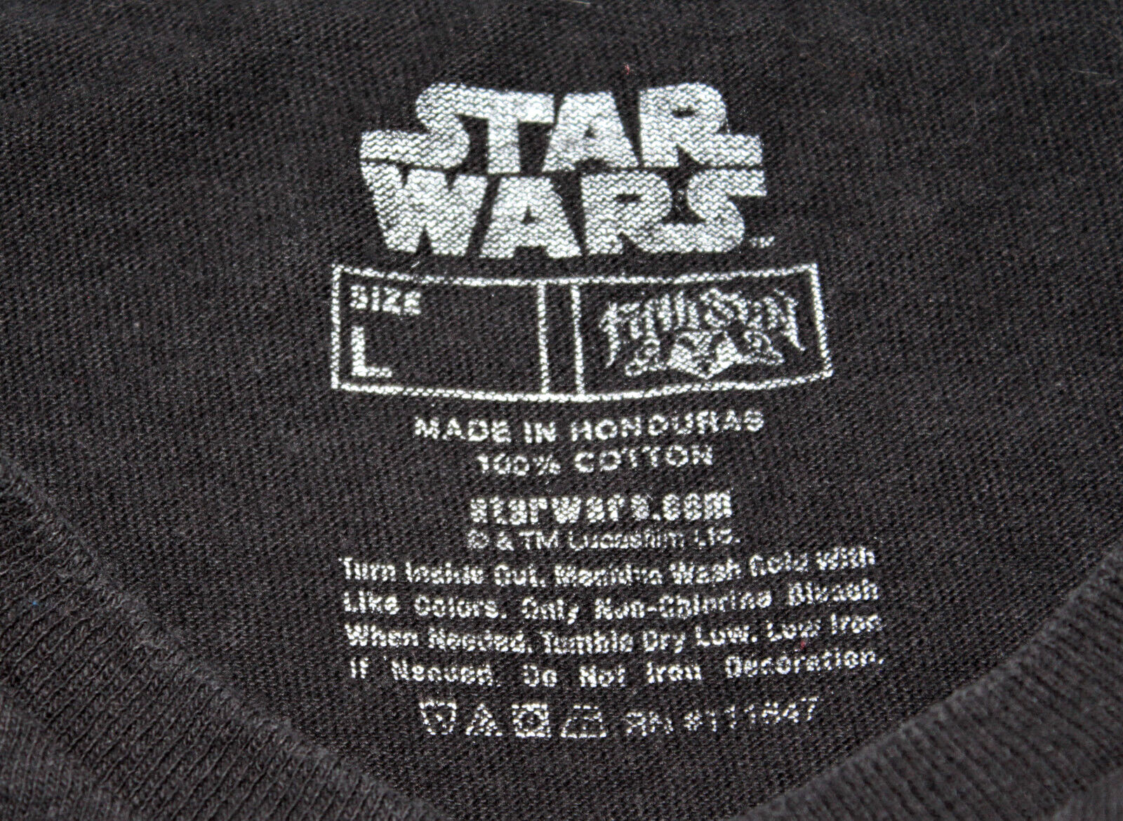 Star Wars Darth Vader Diamond Playing Card Official Black T-Shirt Large