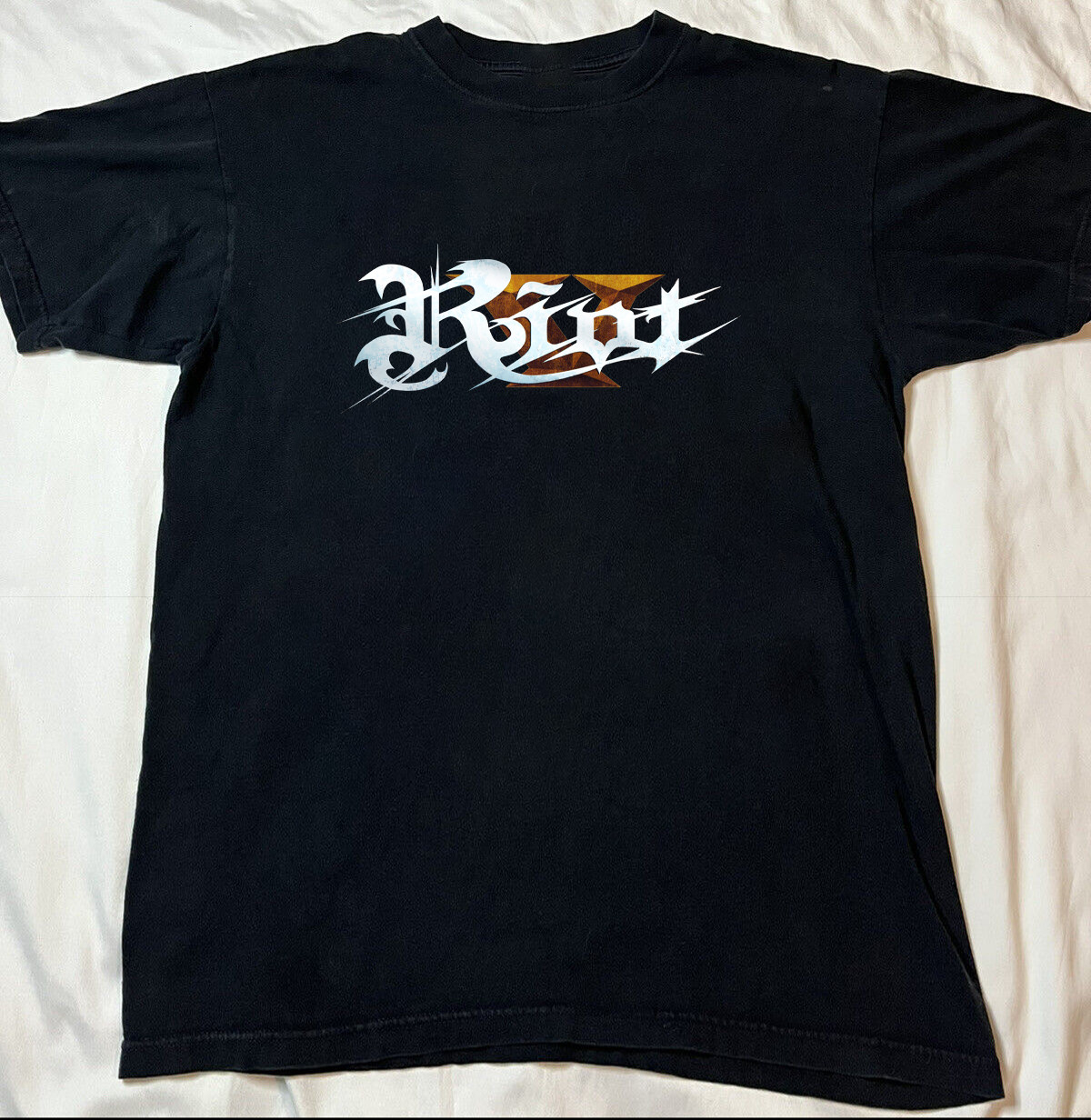Riot V Logo Black Cotton Shirt Full size S-5XL Unisex CS609