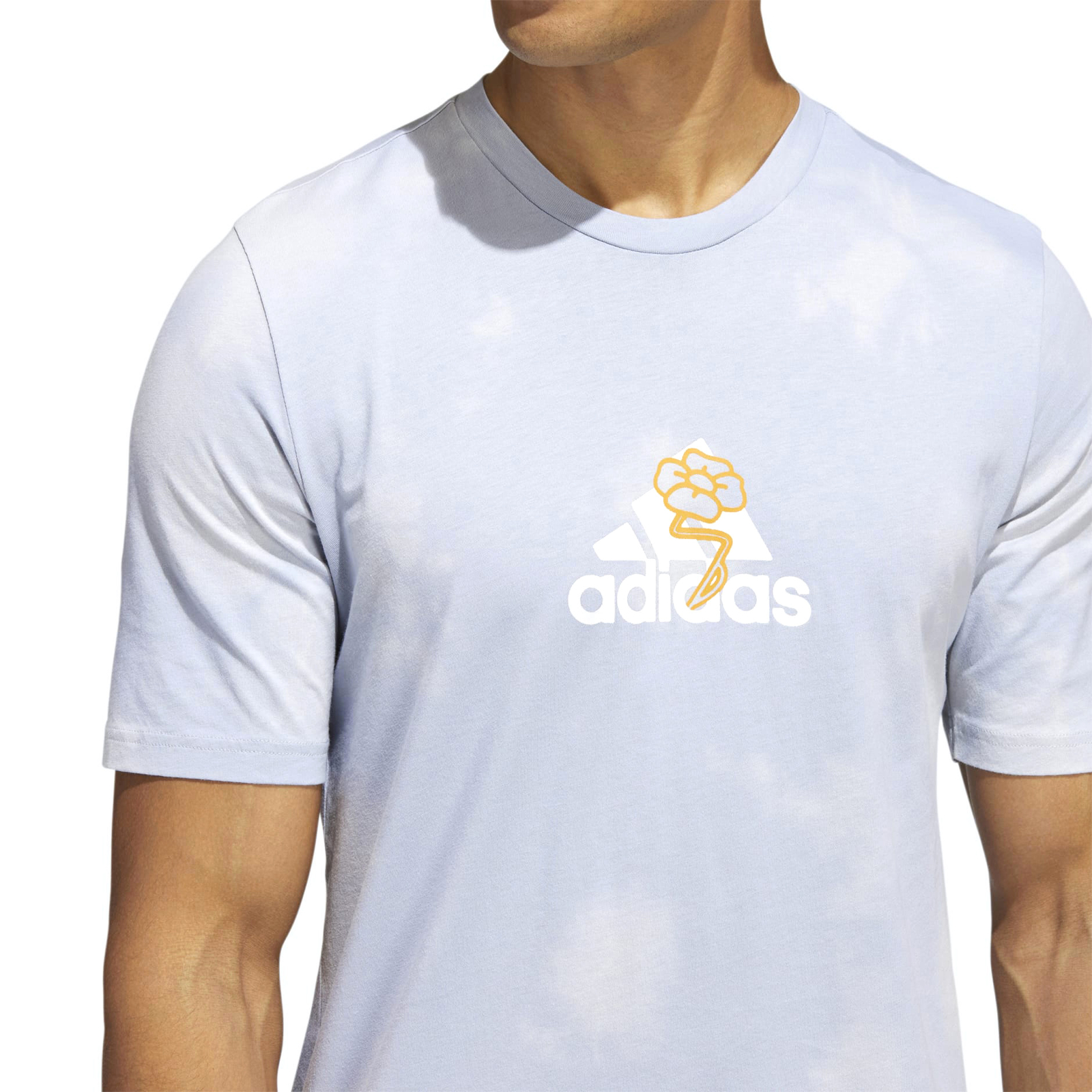 Adidas Men’s Summer Madness TSL Graphic Tee, Halo Silver