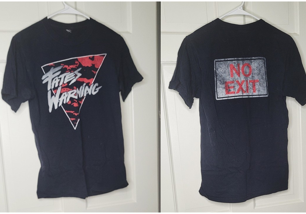 Fates Warning no exit 2 sides black All sizes S to 5Xl 1F2630