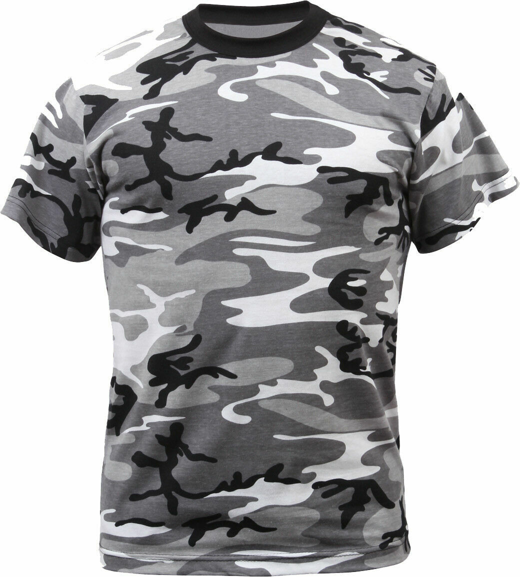 JANUARY SALE!!! Camo T-Shirt Tactical Tee Short Sleeve Military Army ROTHCO