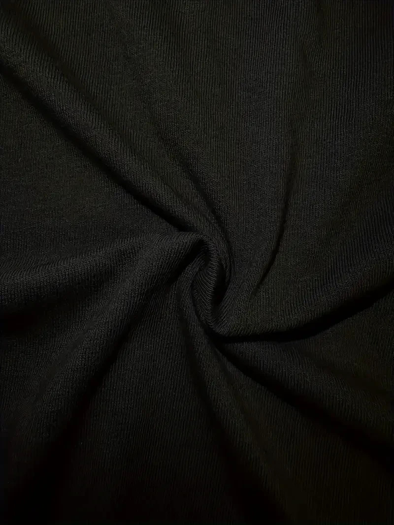 Men’s Casual T-Shirt – Solid Color, Round Neck, Machine Washable Polyester