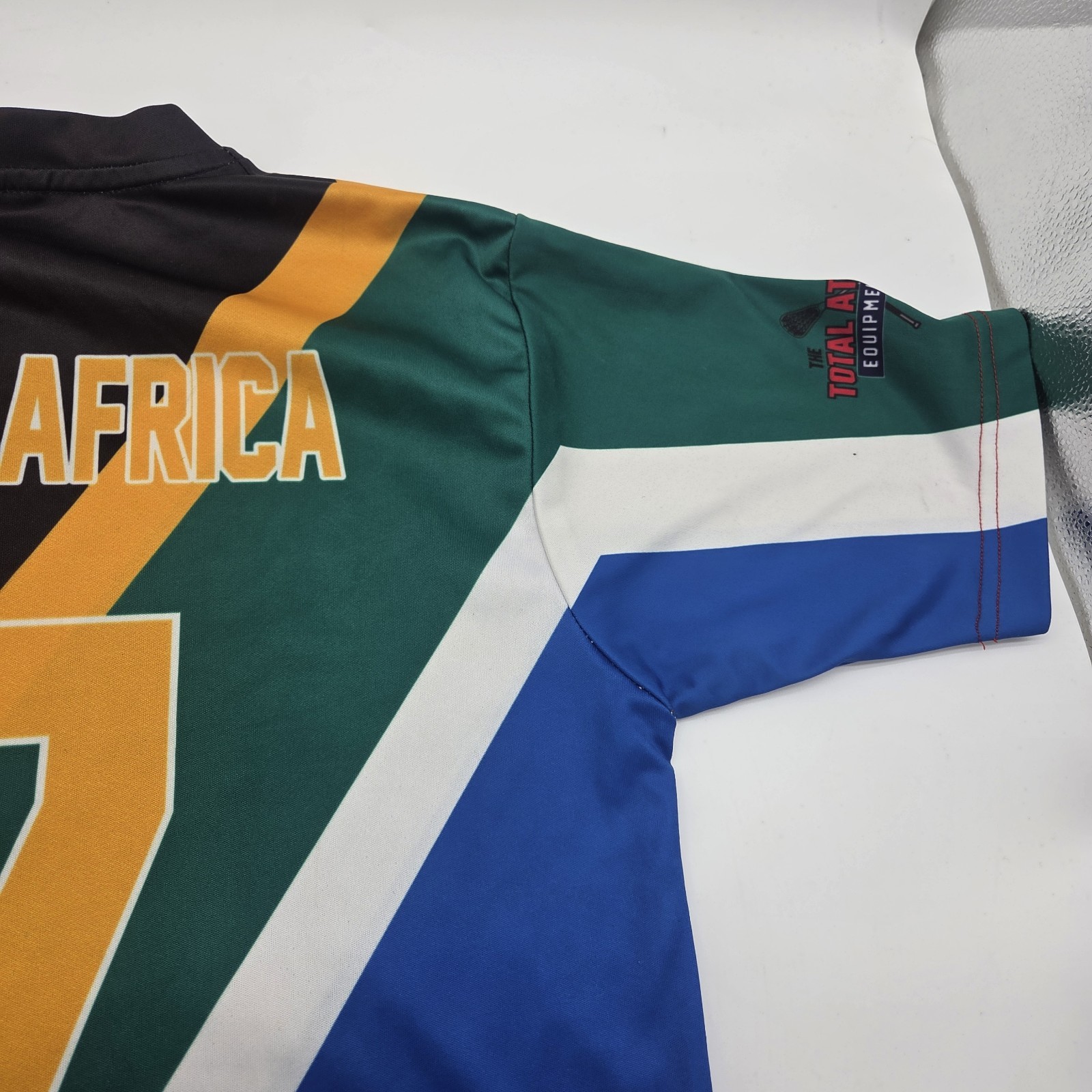 SOUTH AFRICA Flag Shirt Coat Of Arms Men’s Small Sport Vintage Jersey Full Print