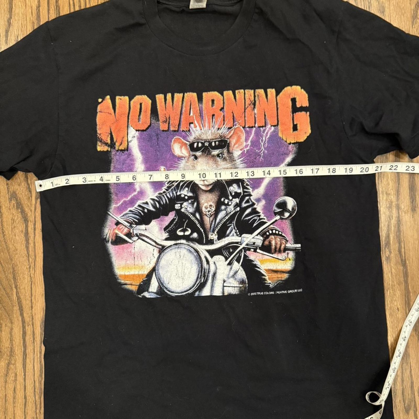 No Warning – Ill Blood Biker Rat Shirt – L