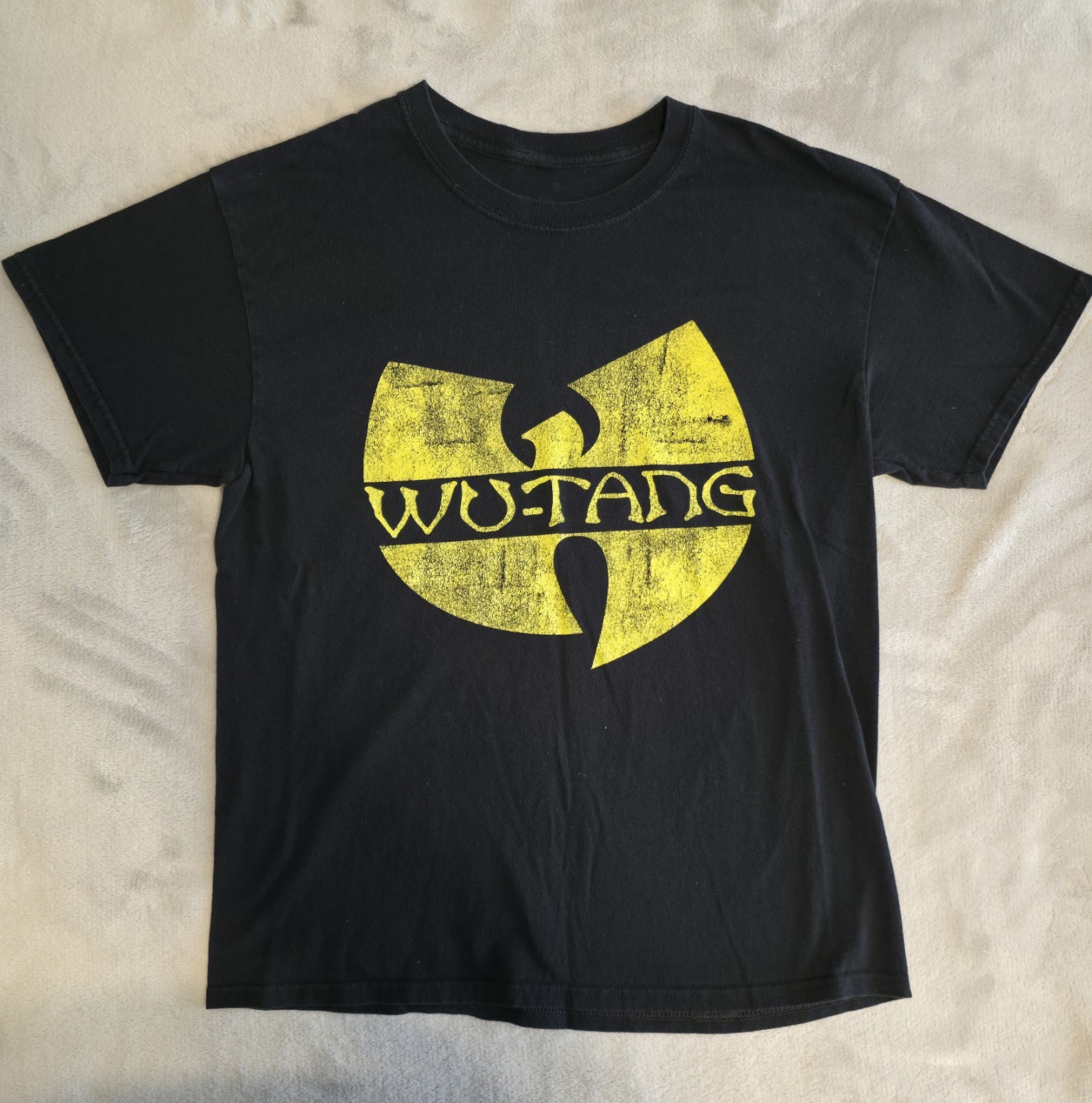 Wu-Tang Clan T-Shirt Men’s Large Black Yellow Graphic Hip Hop Rap Tee Shirt