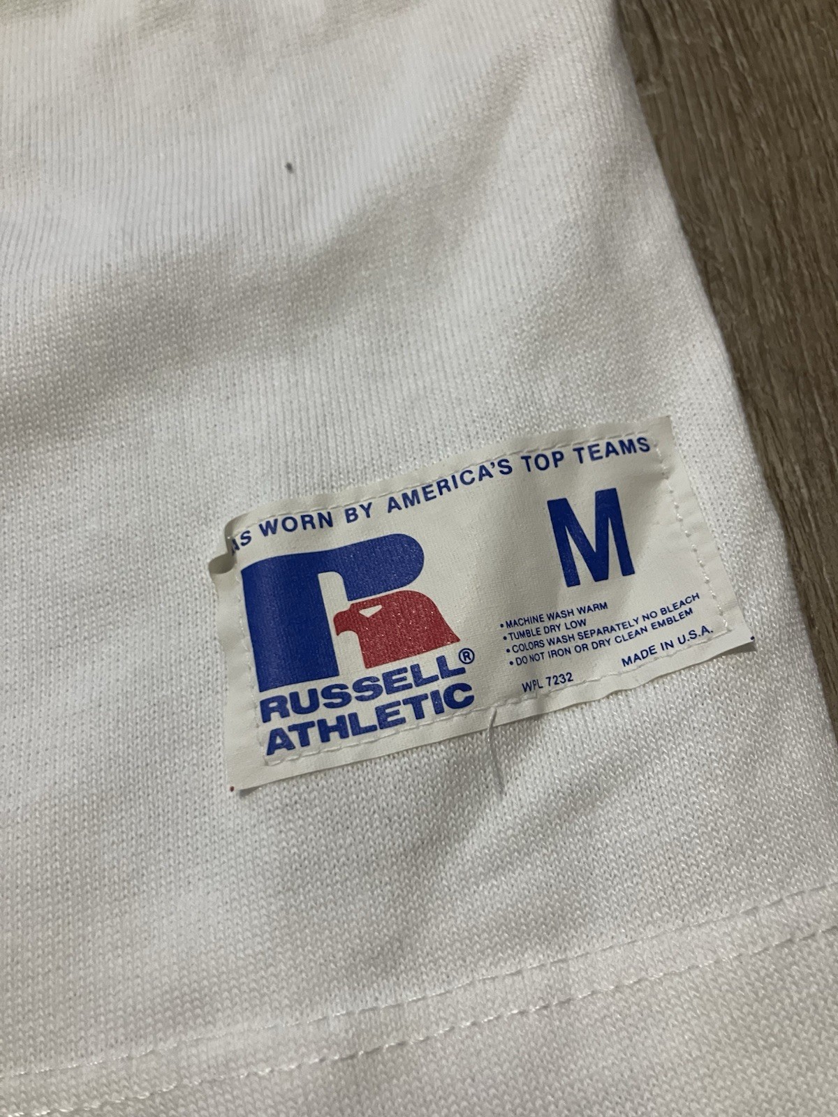 Vintage Russell Athletic Shirt Westlake Double Sided Sz. M Made In USA