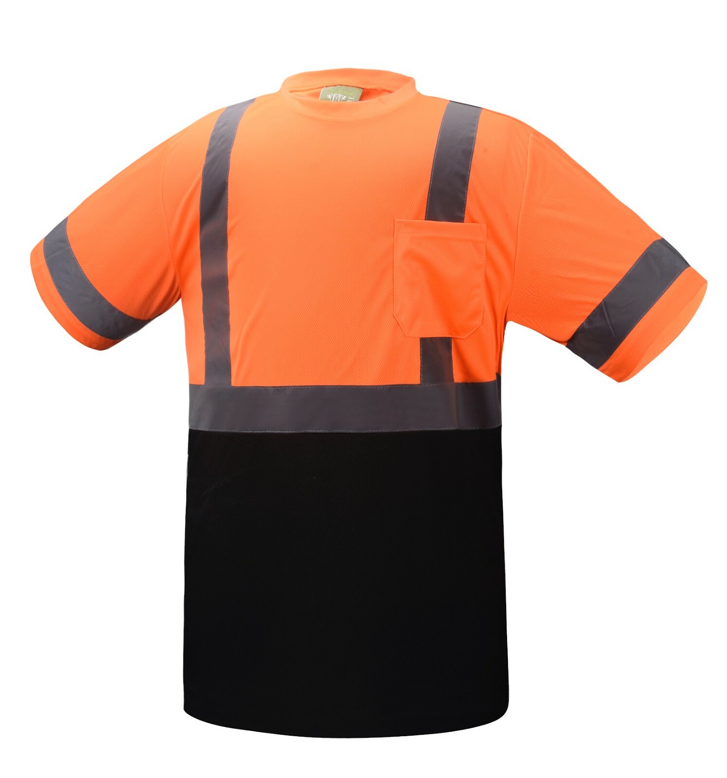 Short Sleeve Orange/Black High Visibility Safety Shirt Choose size