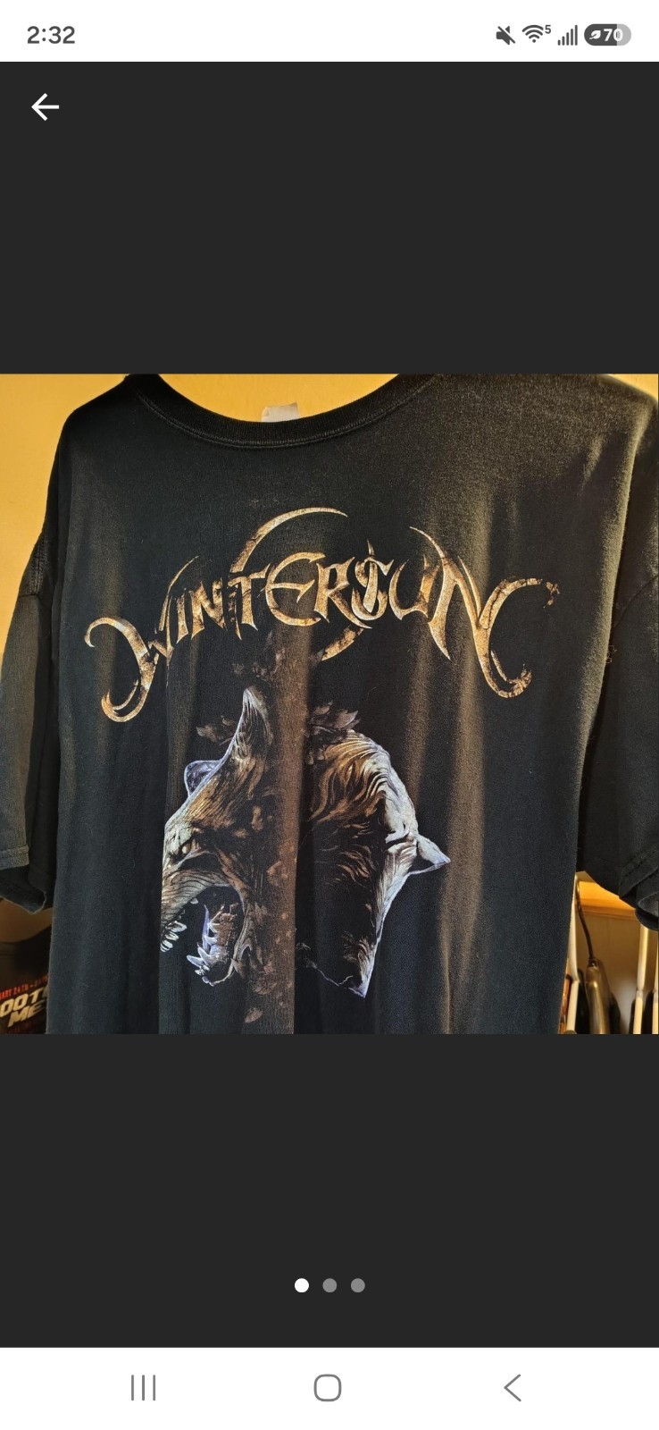 wintersun xl t shirt Two Sided