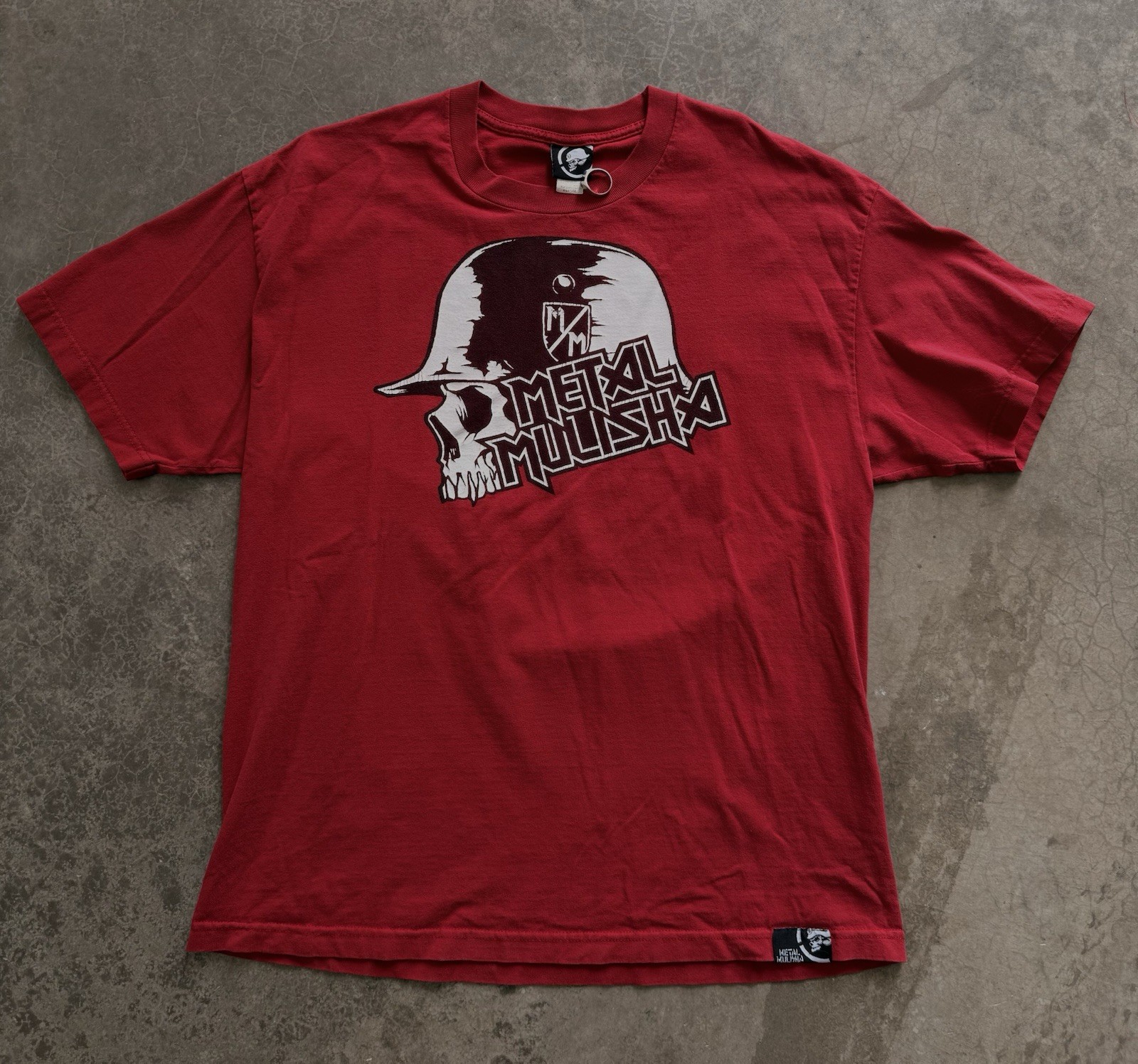 Metal Mulisha Mens XL Red Skull Graphic Tee Shirt Streetwear Y2K