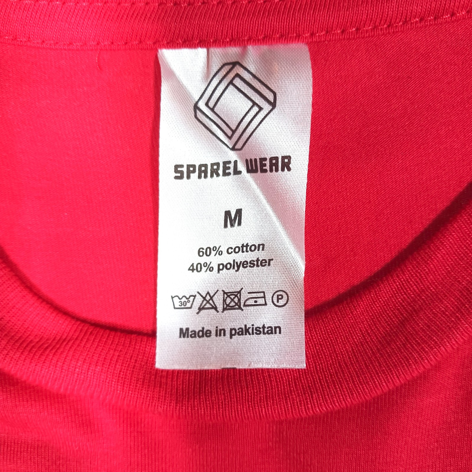 SPAREL WEAR Men or Women’s Medium Red Texas Flag State Graphic T-Shirt