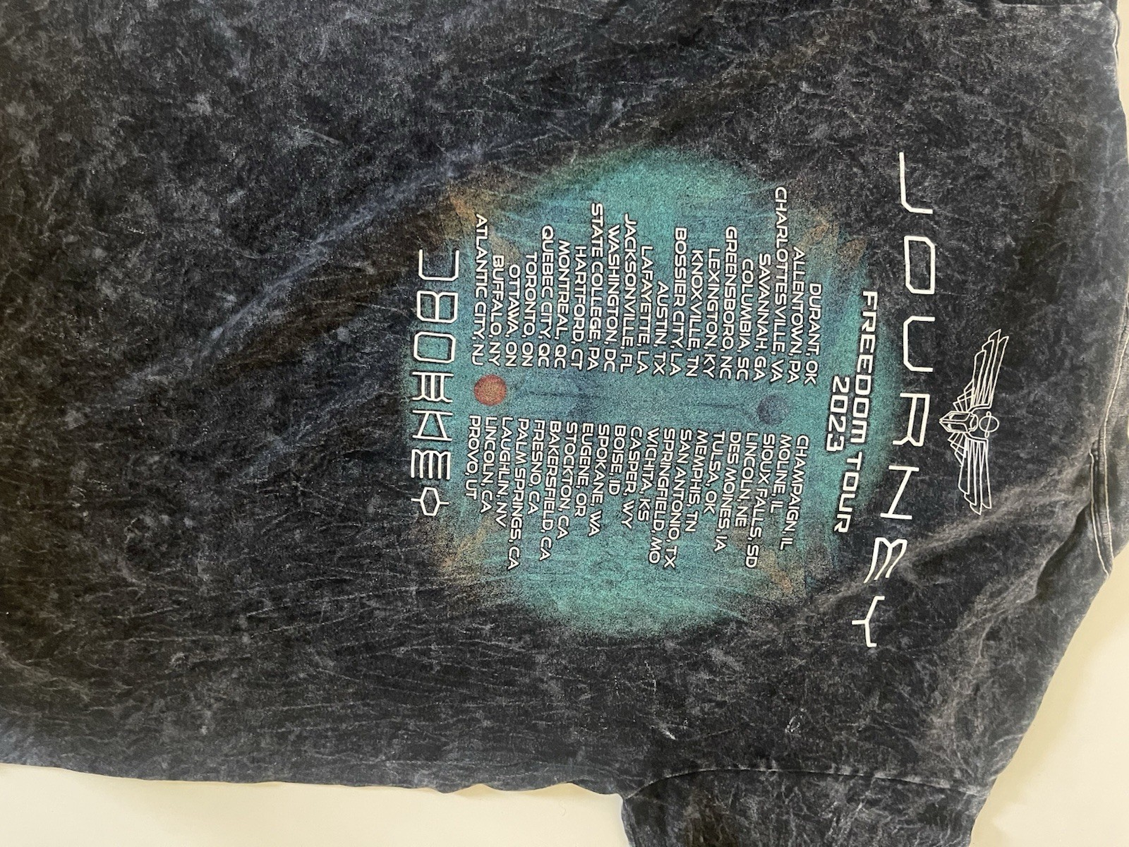 ColorTone Journey Freedom Tour 2023 Double-Sided Graphic Black Men’s T-Shirt M