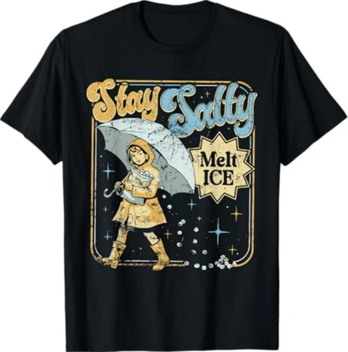Vintage Stay Melt ICE Salty Political Retro Unisex T-Shirt
