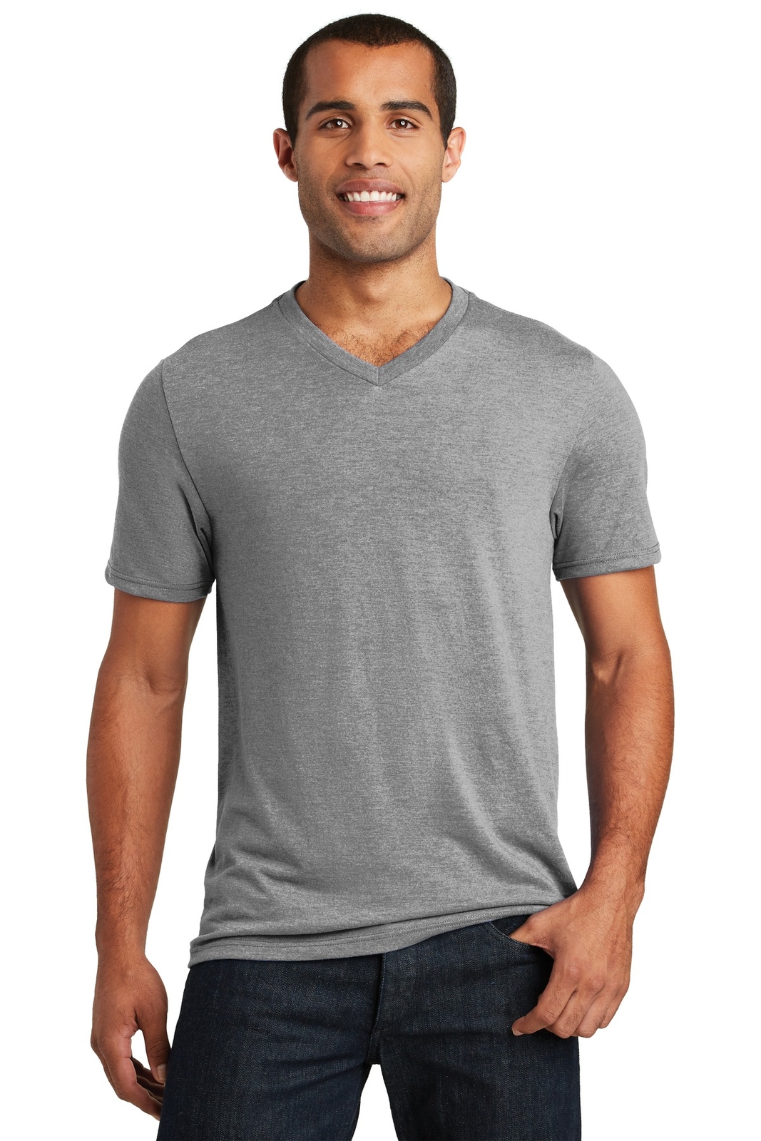 District Made Mens Perfect Tr V-Neck Tee DT1350