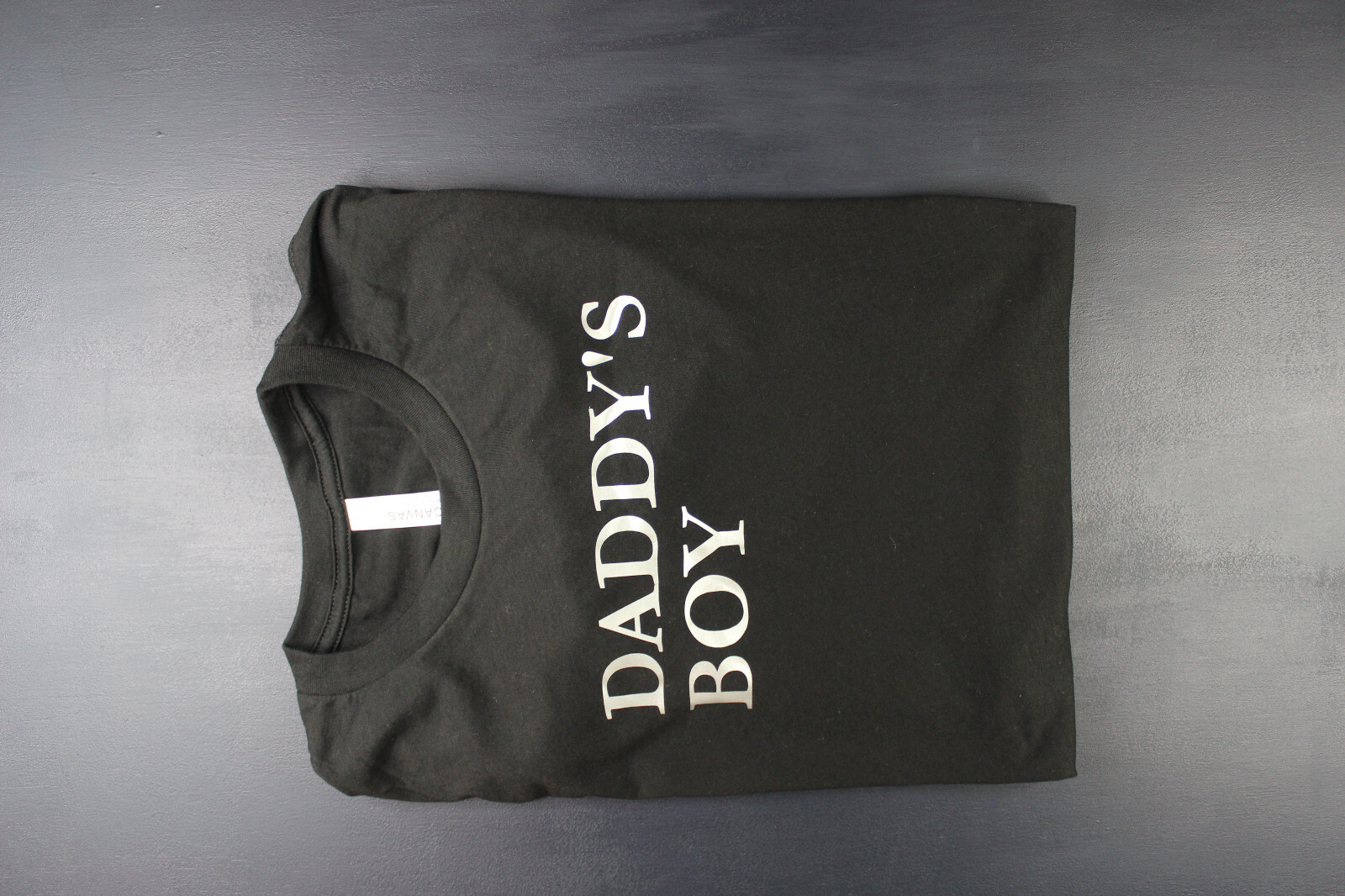 H.E.Arts DADDY’S BOY custom print men BLACK super soft triblend T-shirt size M L