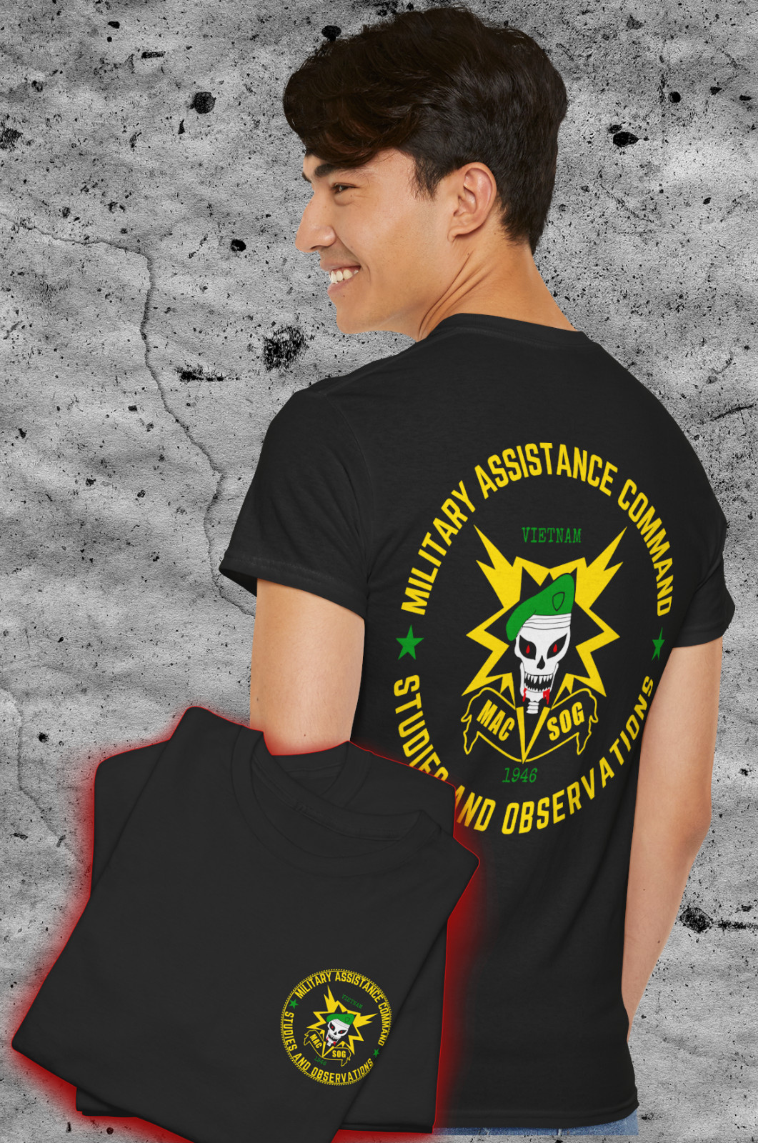 US Army – Special Forces MACV-SOG Military Assistance Command Vietnam T-Shirt HQ