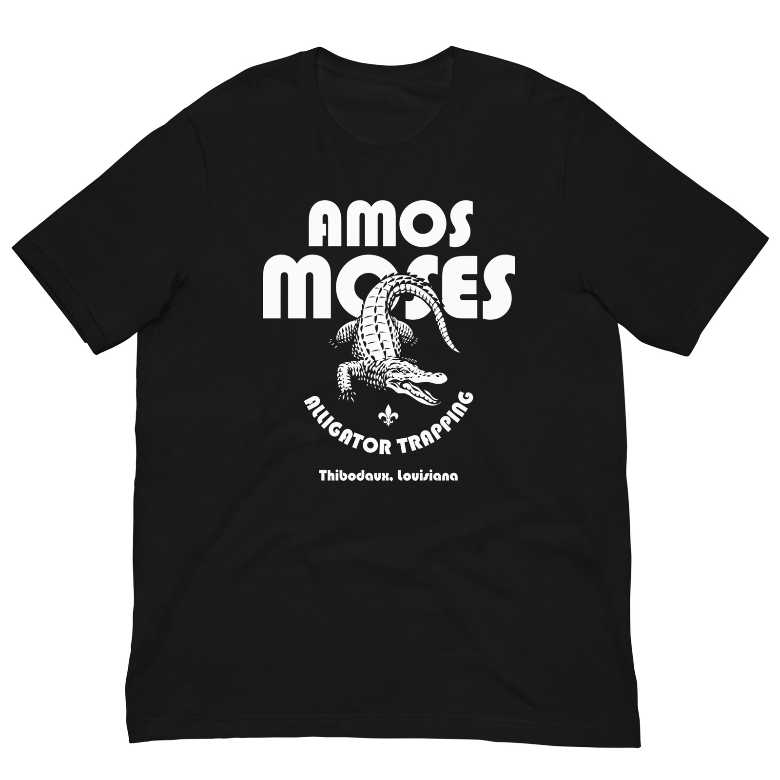 AMOS MOSES Alligator Trapper Louisiana Jerry Reed Graphic Tee Unisex t-shirt