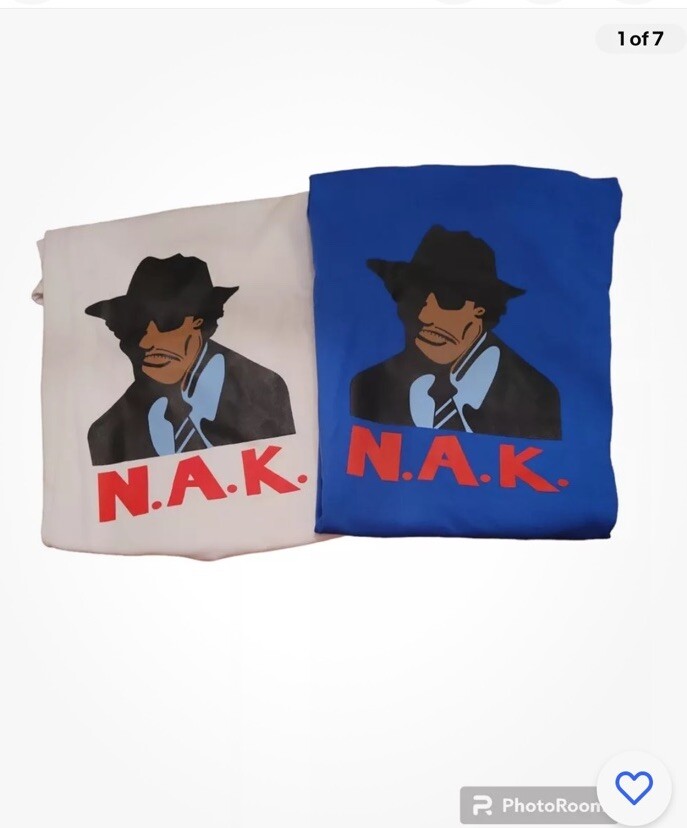 N.A.K UniSex T-Shirts. Lot Of 2 Size MEDIUM NWOT Royal Blue and White. 🔥DEAL🔥