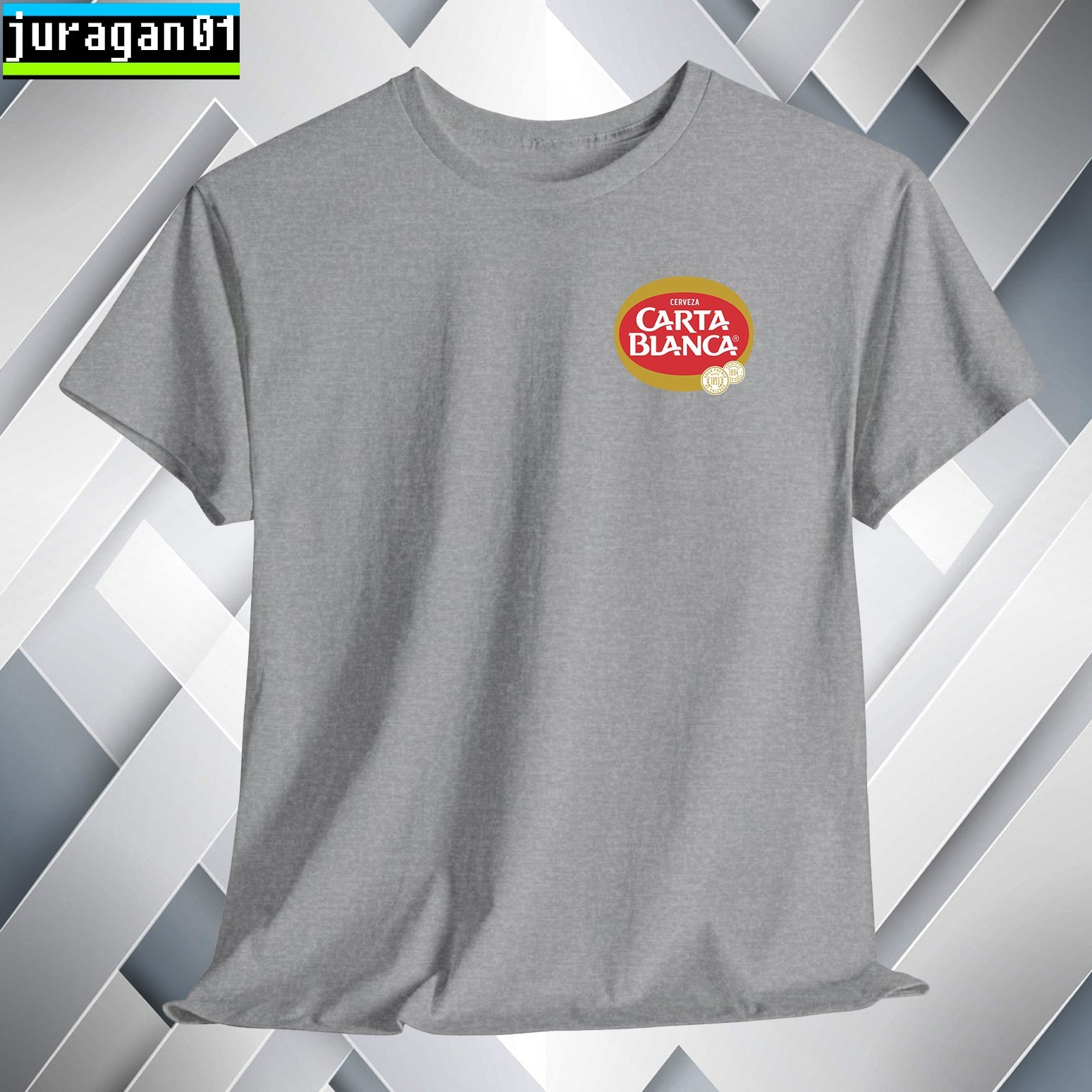 Carta Blanca Mexican Beer T-Shirt Logo Many Colors Size S to 5XL Made in USA
