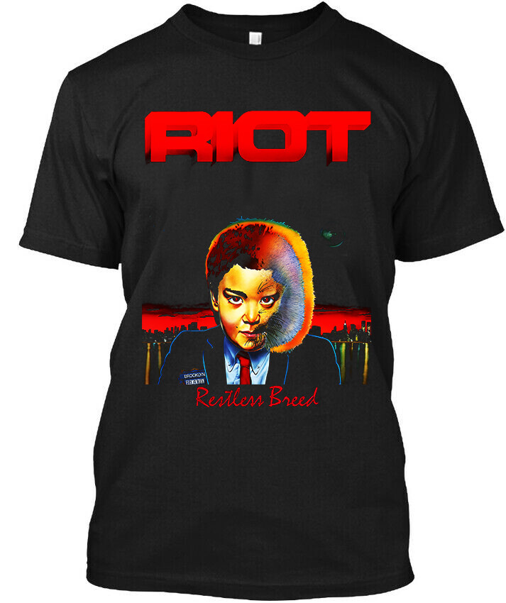 Limited New Riot V Restless Breed American Power Music Vintage T-Shirt