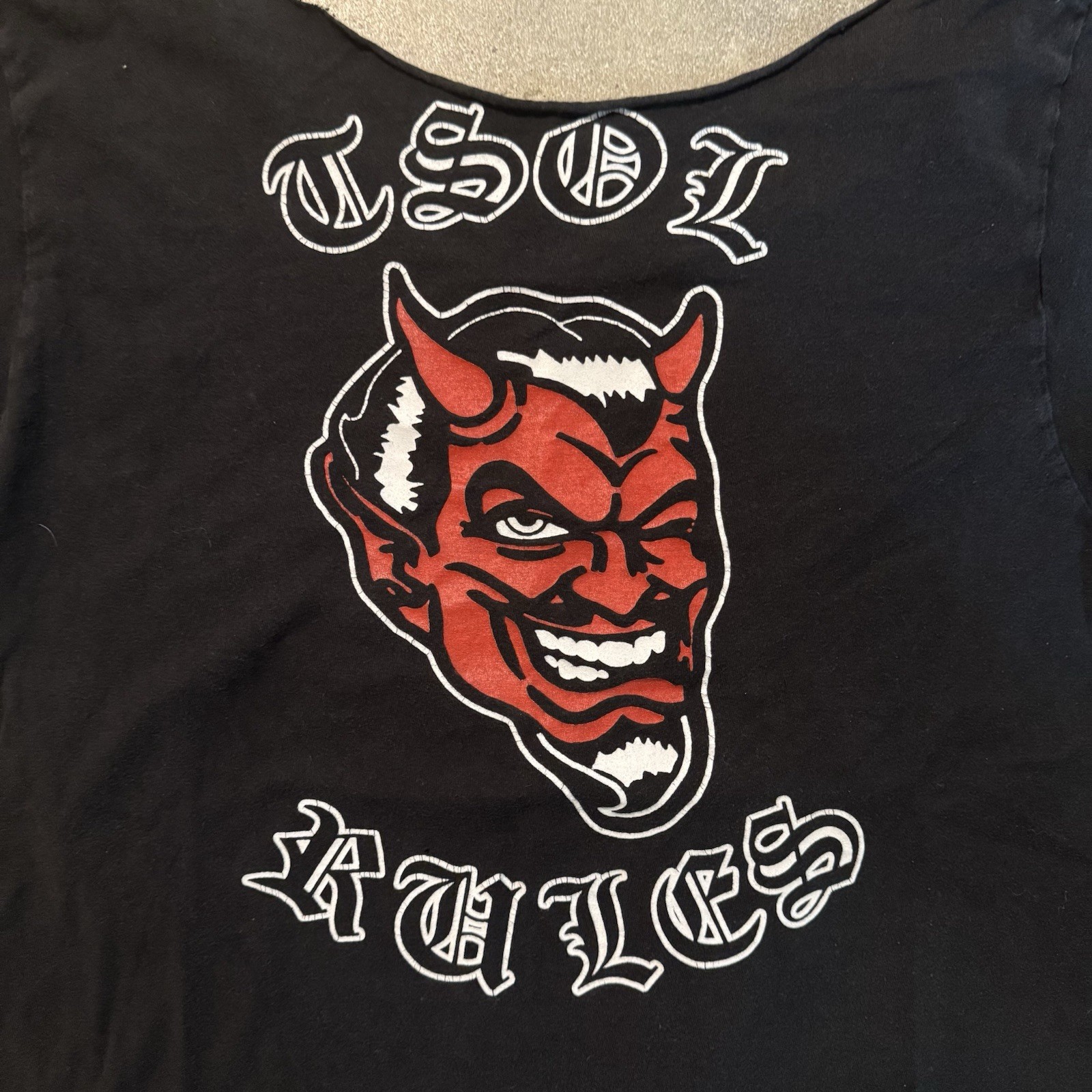 TSOL Rules Graphic Print Logo Black T-Shirt Men’s S Short Sleeve Scoop Neck