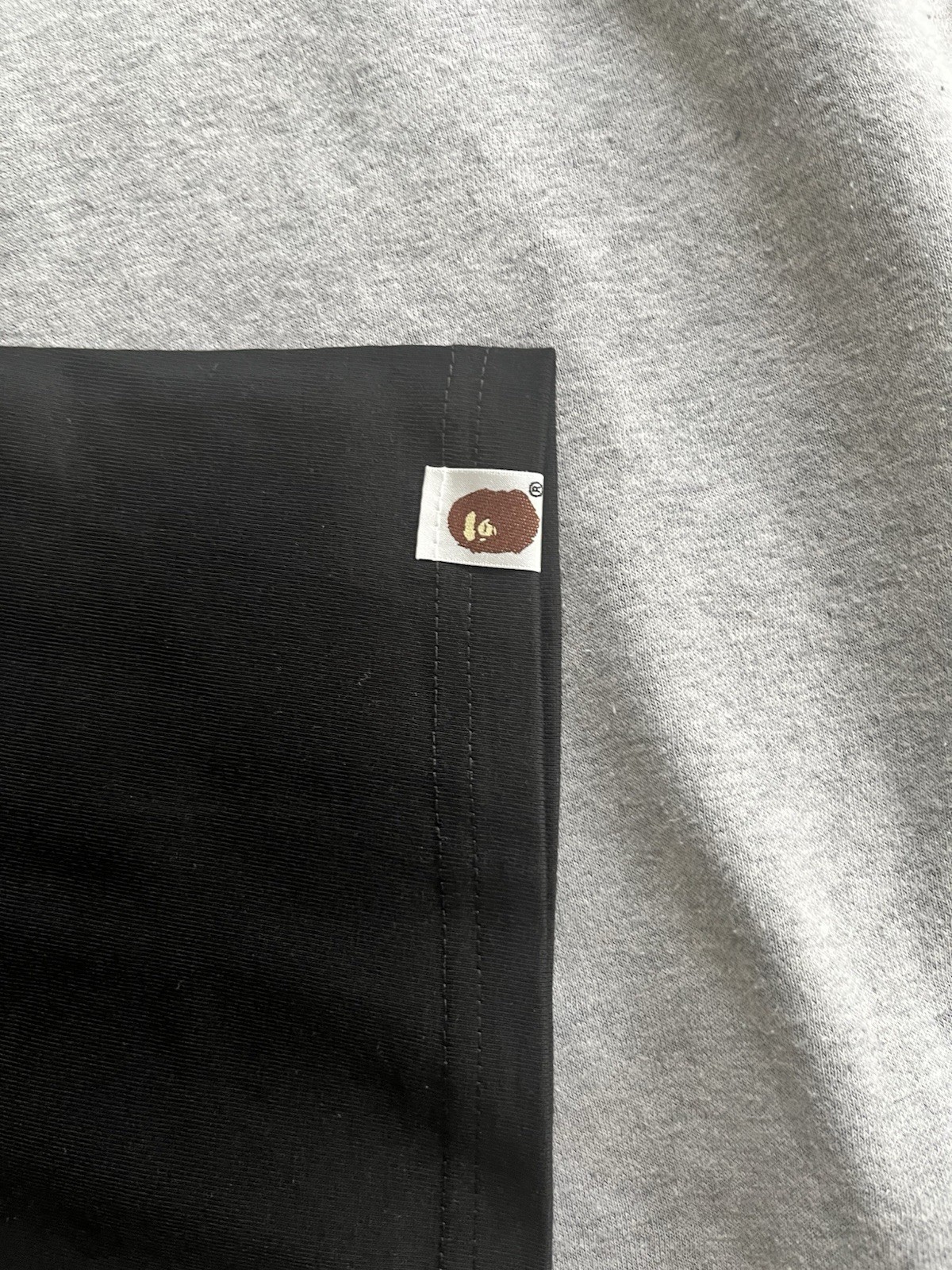 A Bathing Ape BAPE Baby Milo Black Graphic Print Logo Crew Neck T-Shirt M