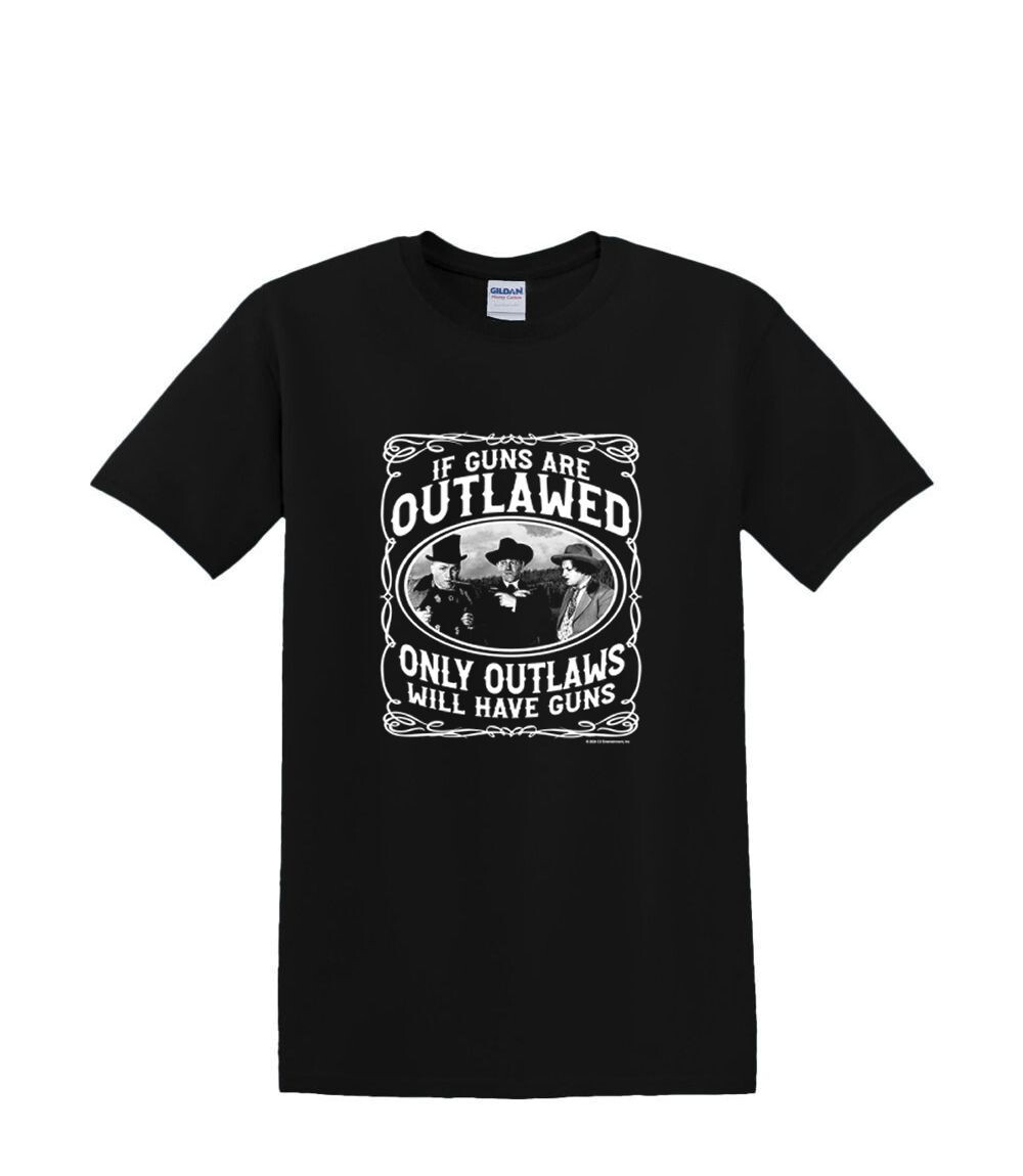 T-Shirt S to 2XL 3XL – THREE STOOGES OUTLAWS – HUMOR FUNNY MOE CURLY SHEMP LARRY