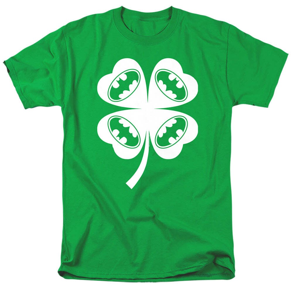 Batman Bat Clover Licensed Adult Unisex T-Shirt Regular Fit Tee SM-4X