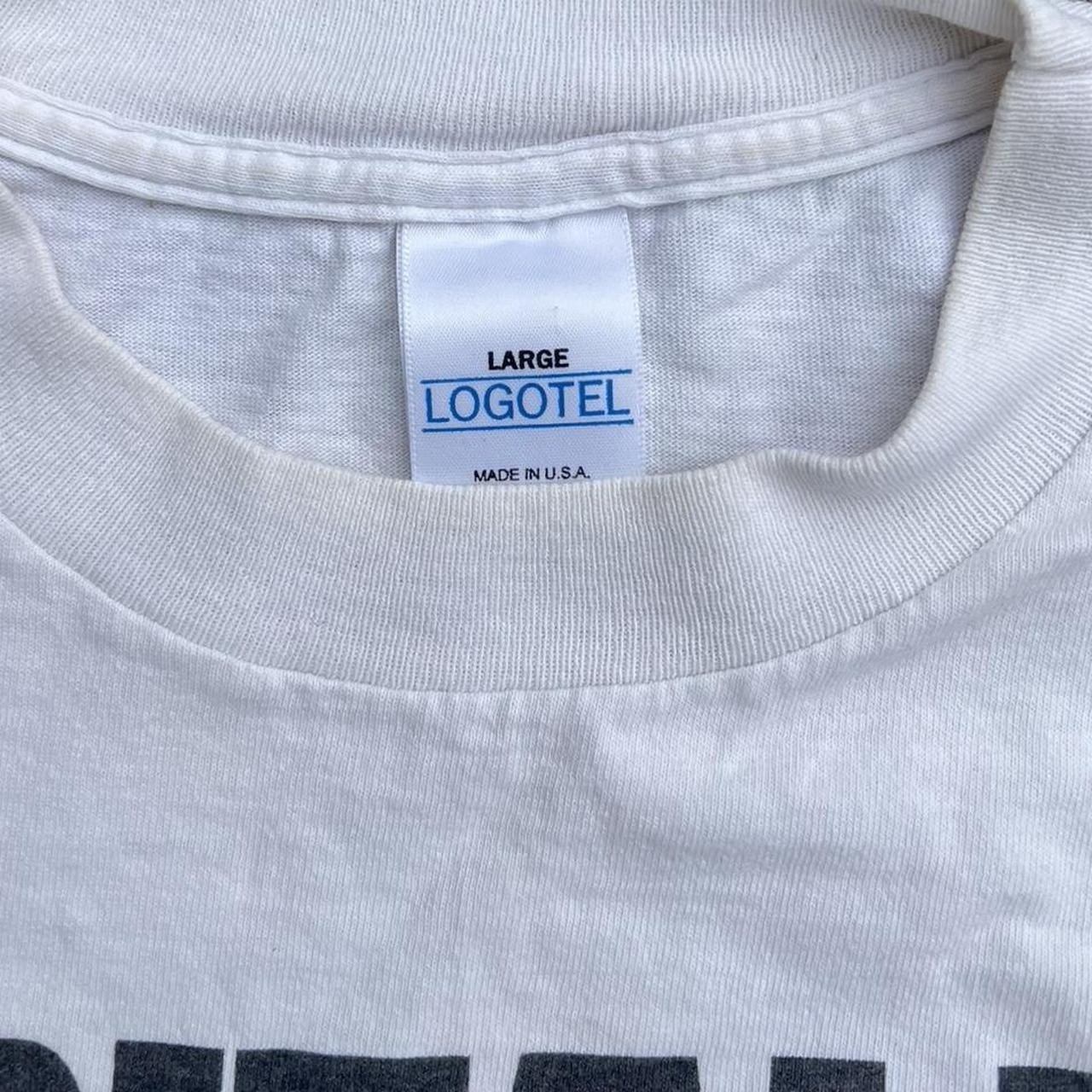 90s Dilbert Capitalism White Sleeveless Tank. Made in U.S.A L Vintage