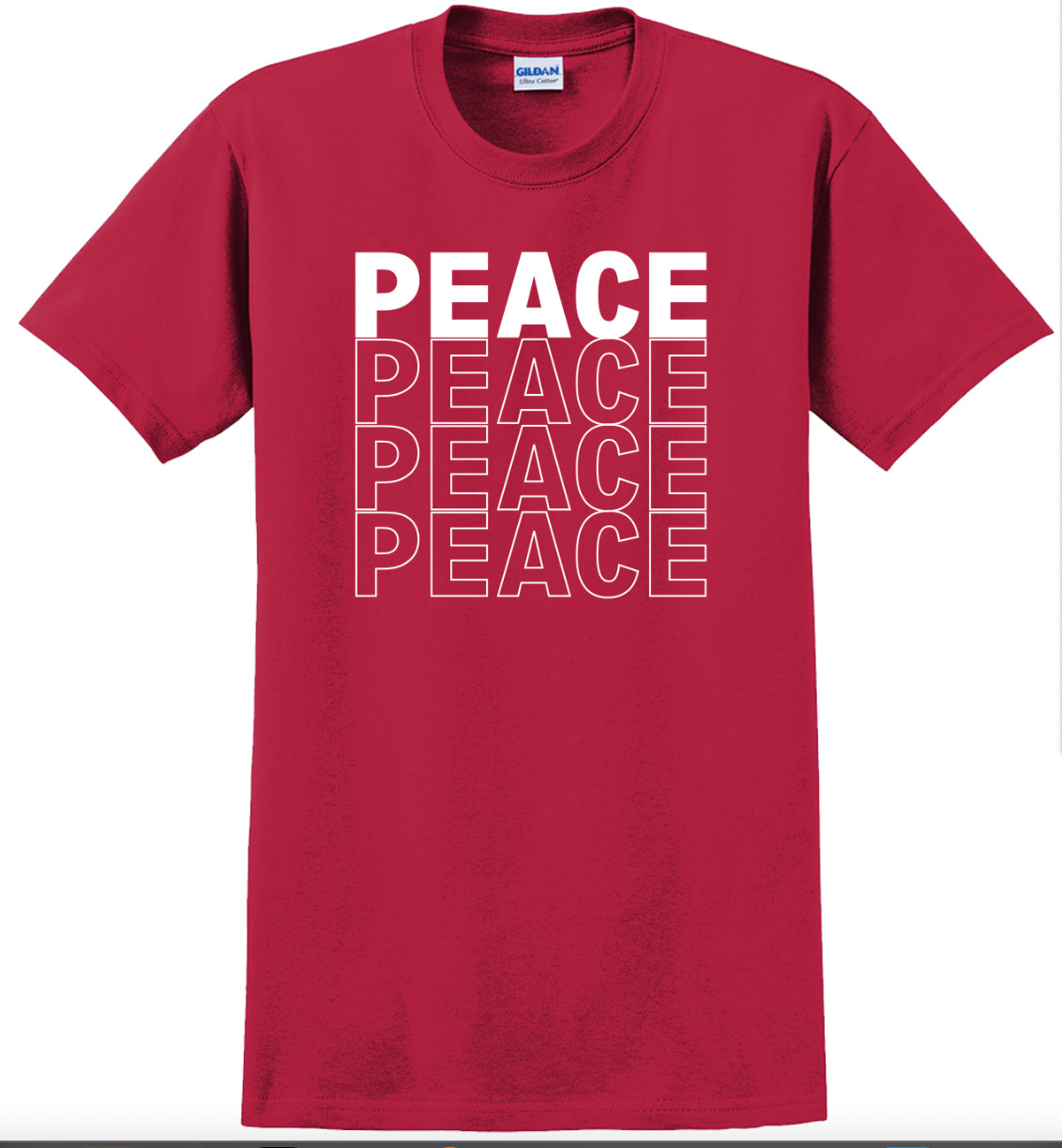Peace Christmas Holiday T-Shirt Short Sleeve Graphic tee Unisex Apparel Designs