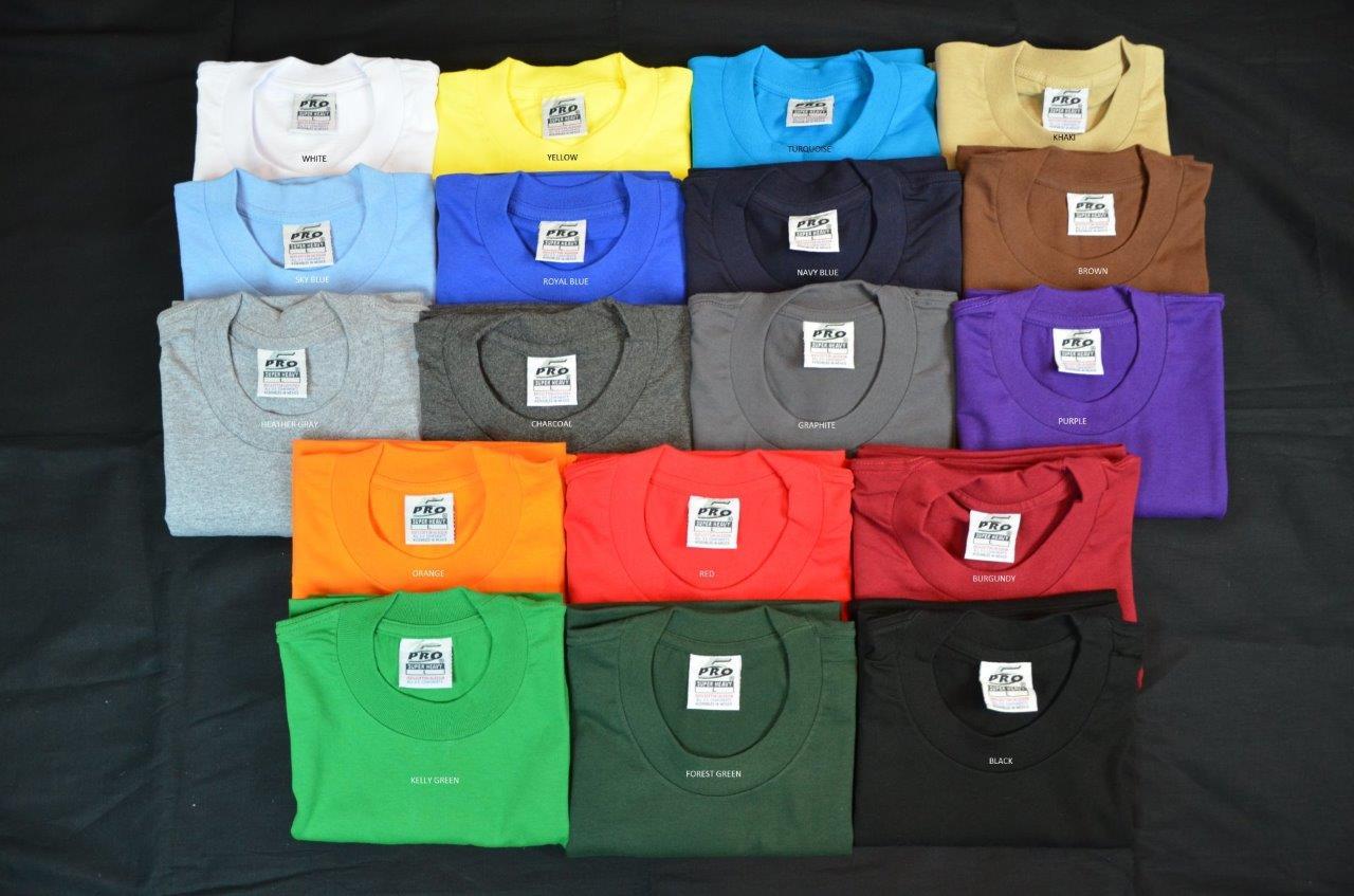1 NEW PRO5 SUPER HEAVY WEIGHT T-SHIRT TEE PLAIN BLANK COTTON S-7XL 1PC