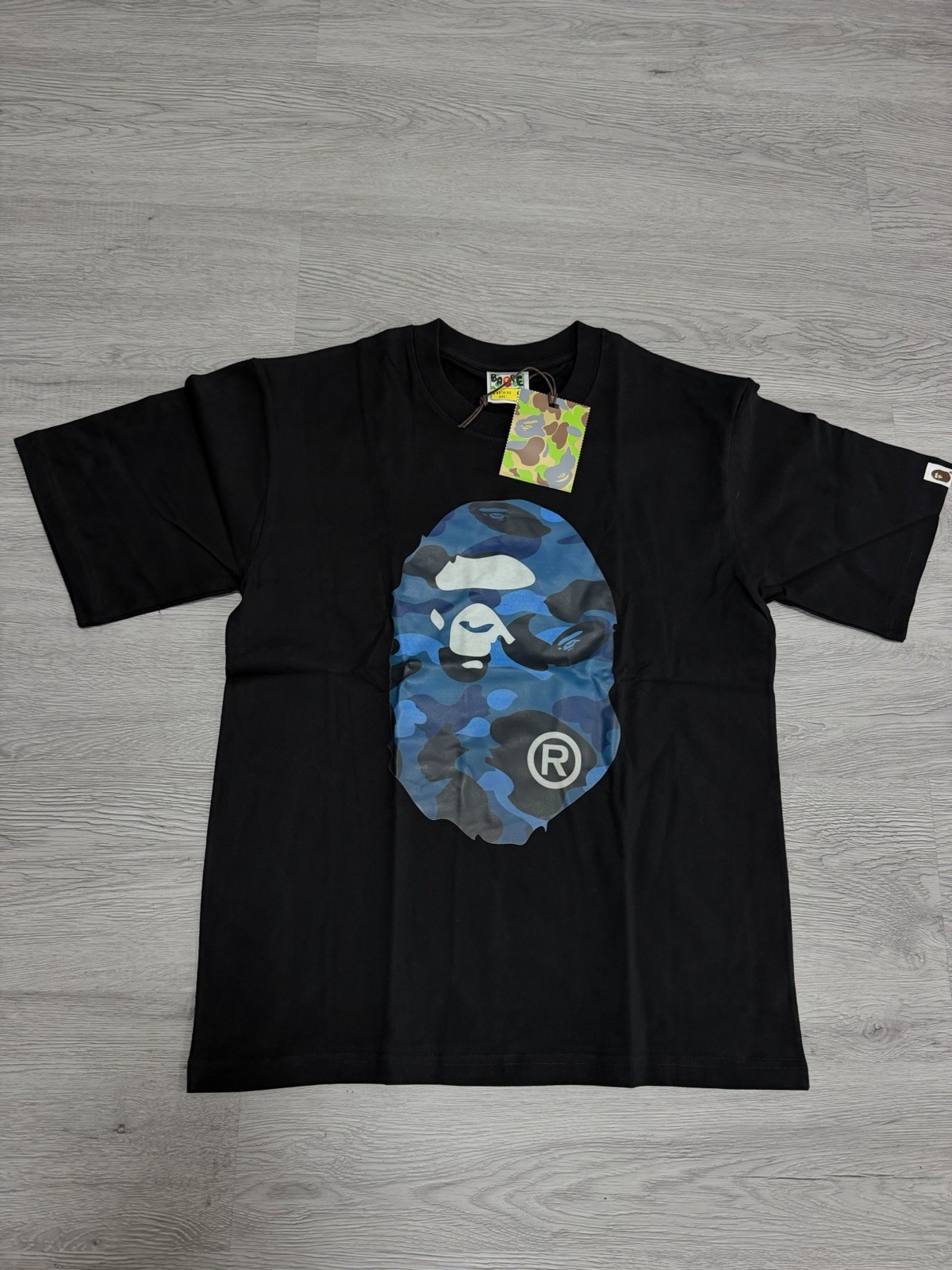 BAPE Black/Blue XL Tee 100% Authentic | A Bathing Ape