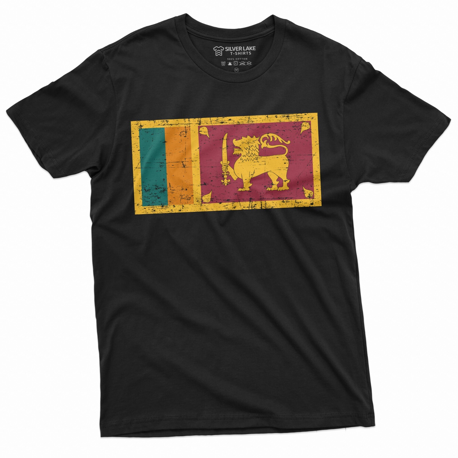 Sri Lanka Flag T-shirt Sri Lanka Coat of Arms nationality Patriotic Unisex Shirt