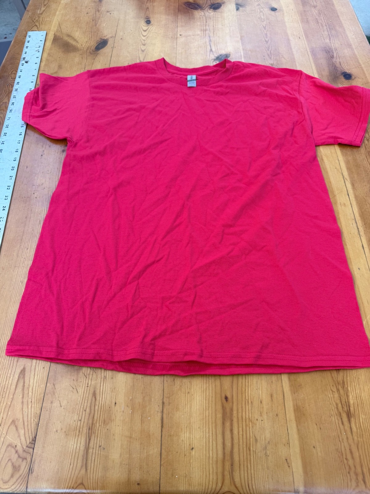 Gildan G500 Heavy Cotton T-Shirt Short Sleeve 100% Cotton RED SZ L F14 NWOT