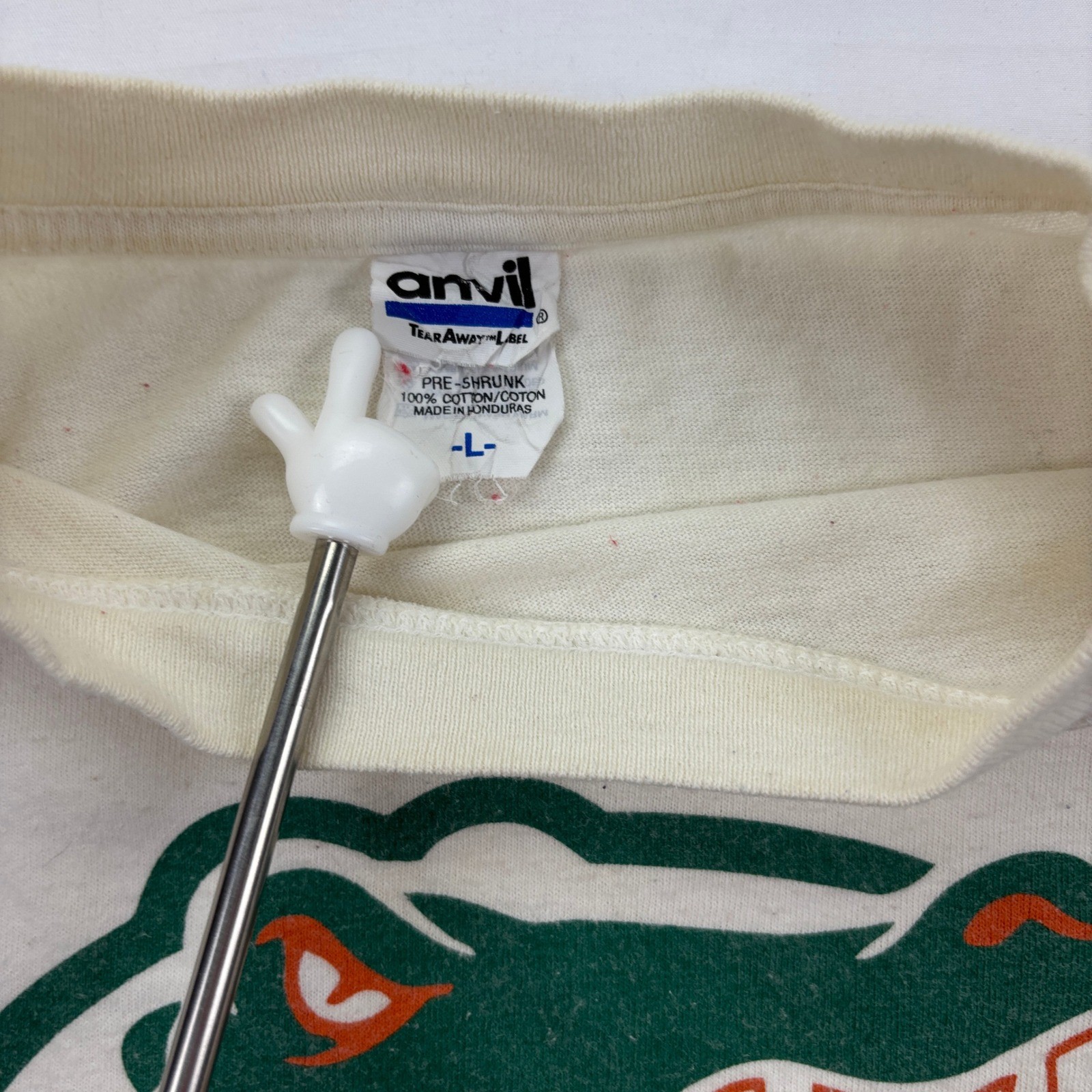 Anvil Florida Gators Graphic T-Shirt NCAA College University White Size Large