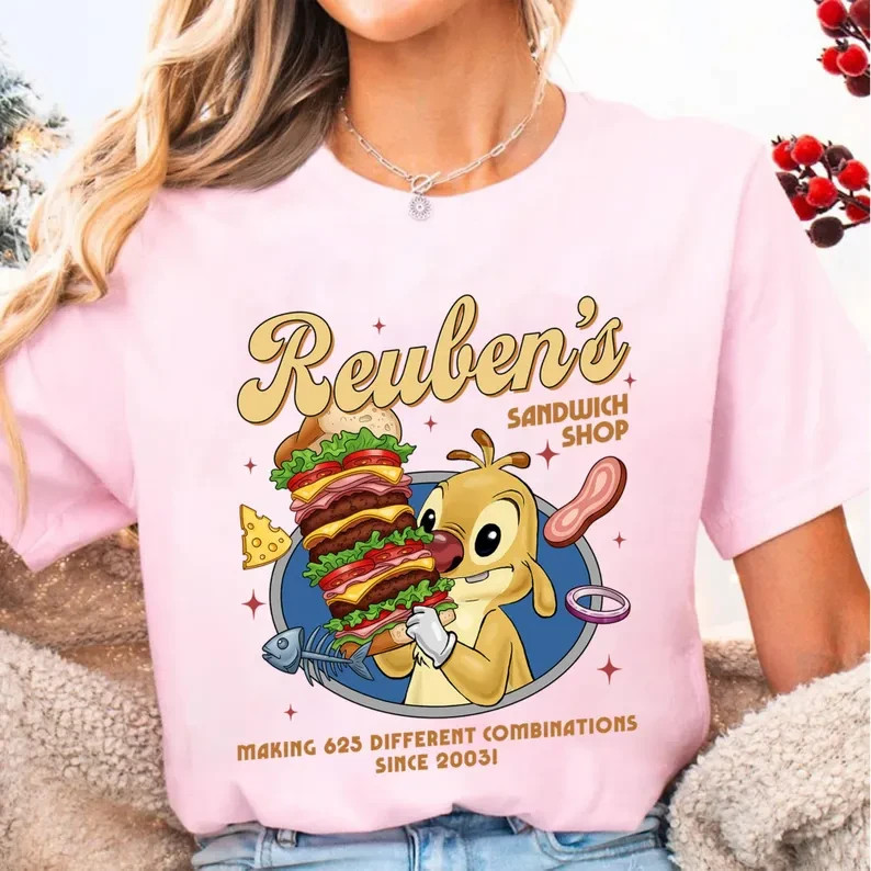 Lilo And Stitch Reuben Shirt, Reuben’s Sandwich Shop Shirt, Stitch Experiment