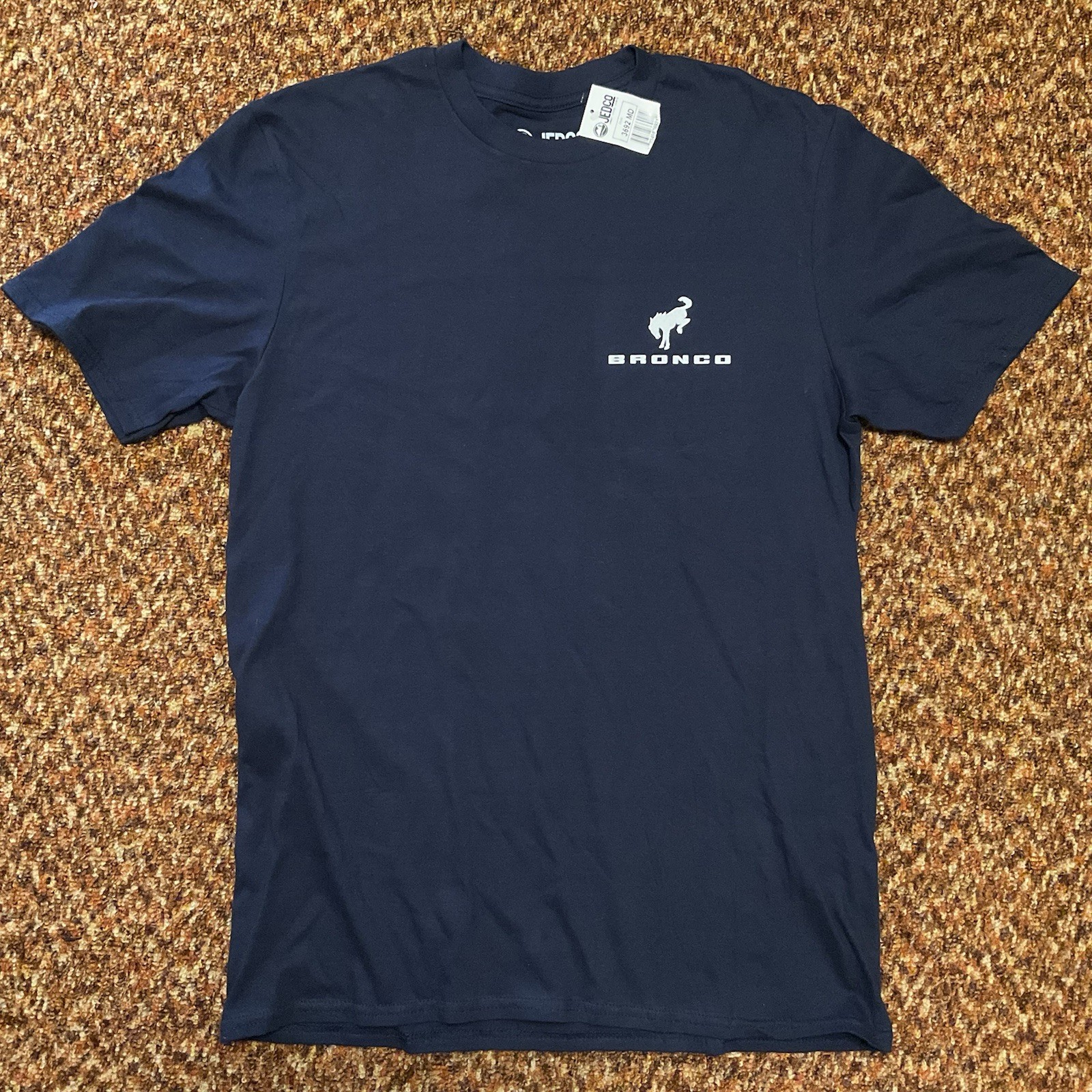 Officially Licensed JEDCO Ford Bronco Graphic T-shirt Size Medium Navy Blue -New