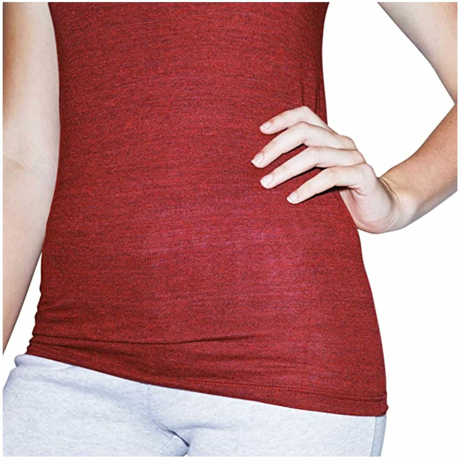 American Apparel Women’s Tri-Blend Slim Fit Crewneck Short Sleeve Track T-Shirt
