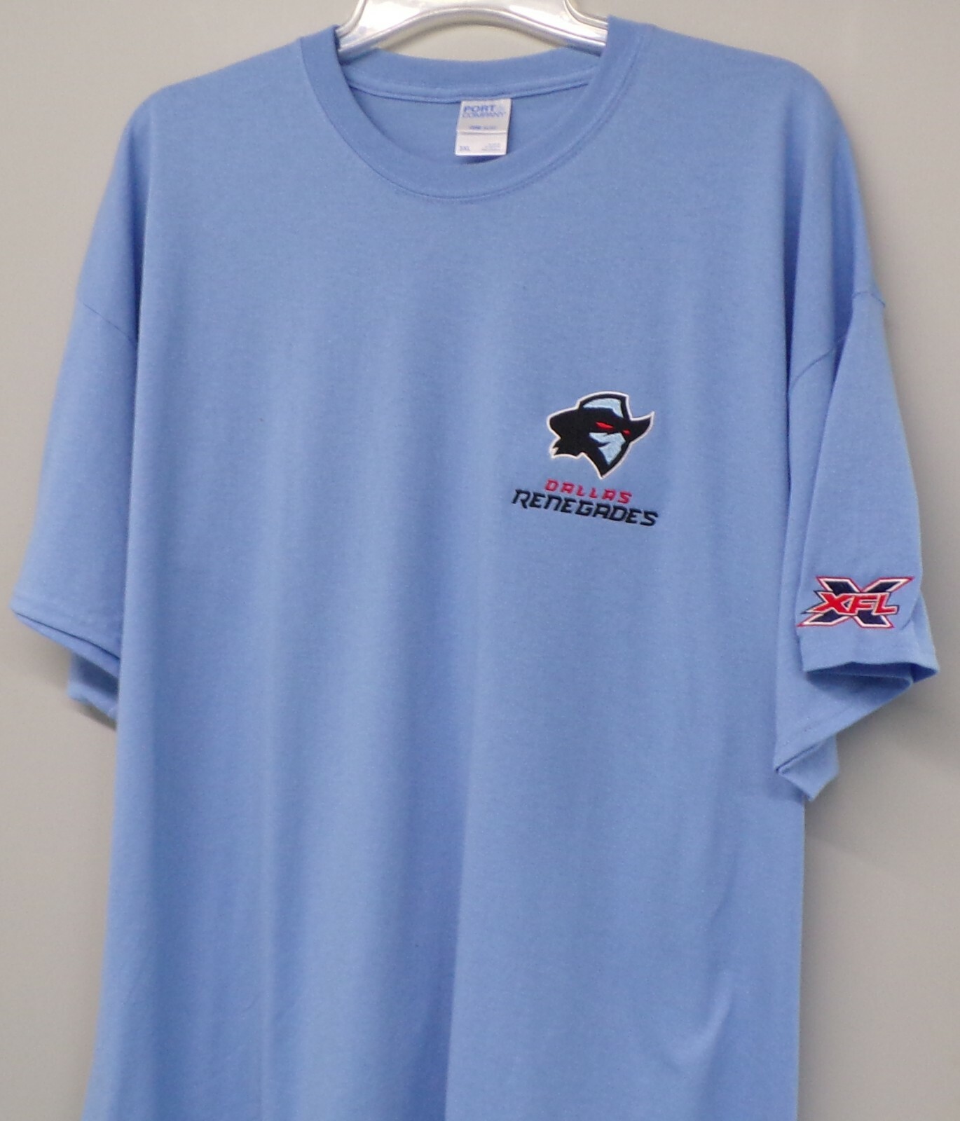 XFL Football Dallas Renegades Embroidered T-Shirt S-6XL, LT-4XLT NFL New