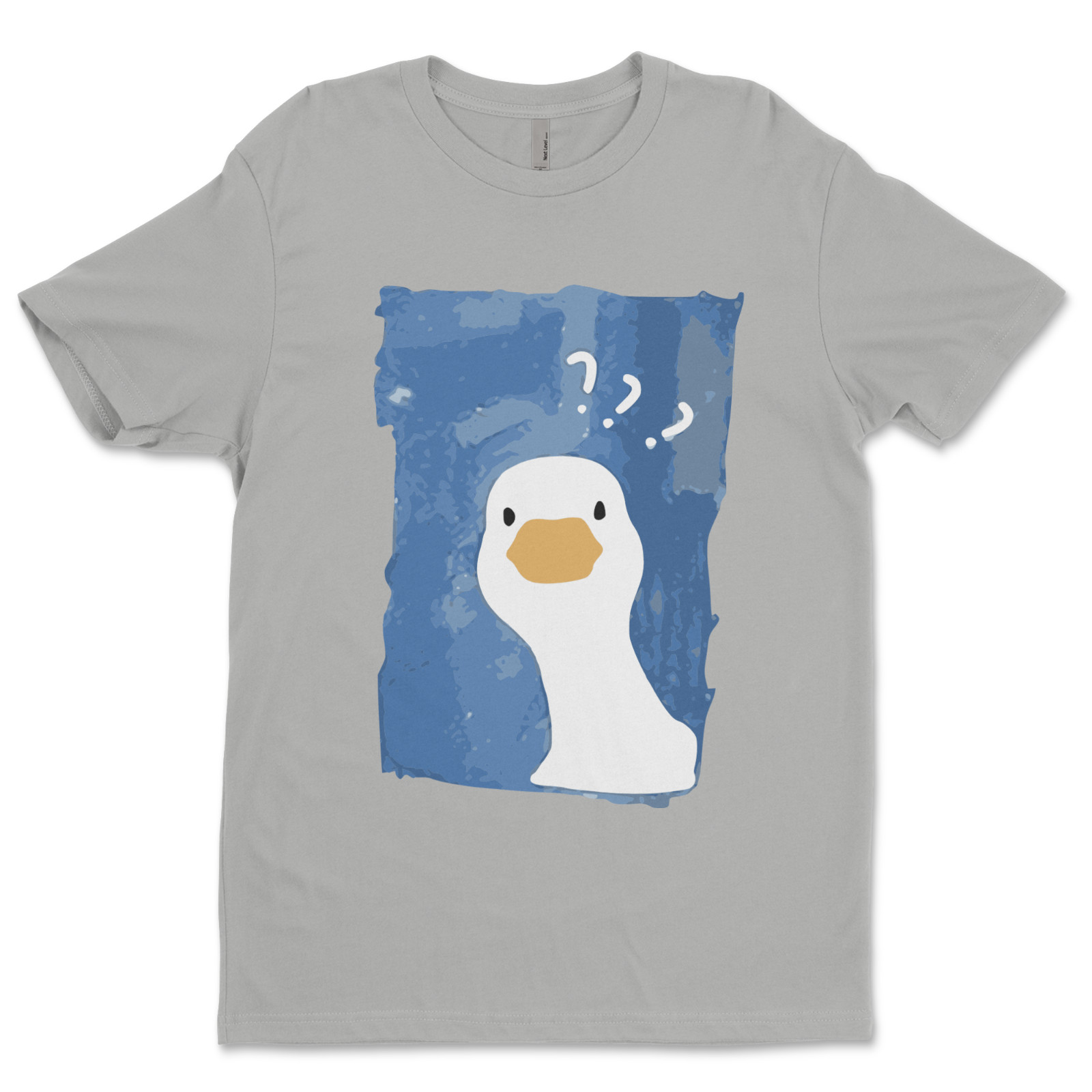 DTF Confused Duck/ Custom Unisex Soft Style T-Shirts, Next Level- Cotton