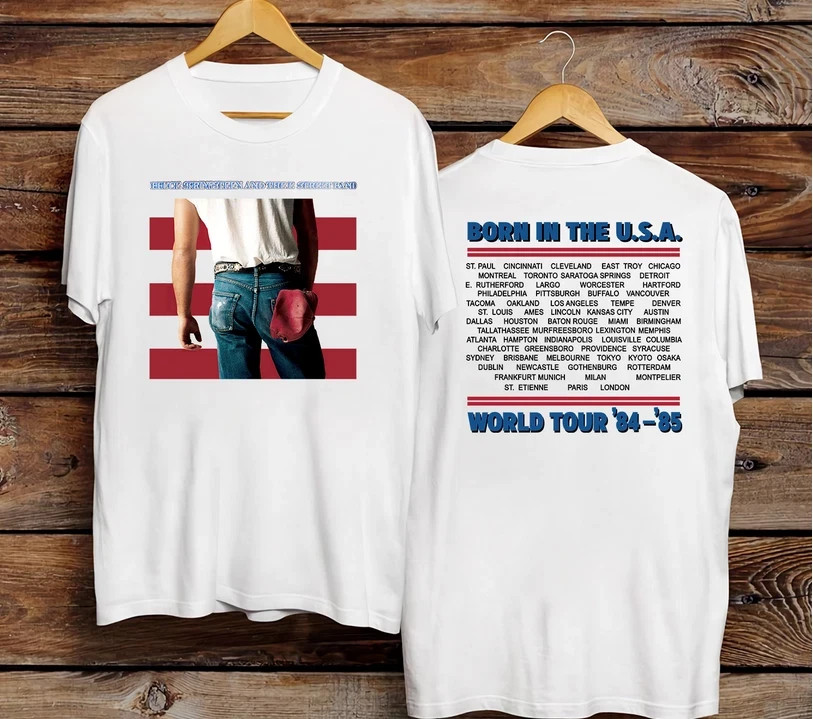 Bruce Springsteen Born in the USA World Tour ’84-’85 2 Sided T-Shirt