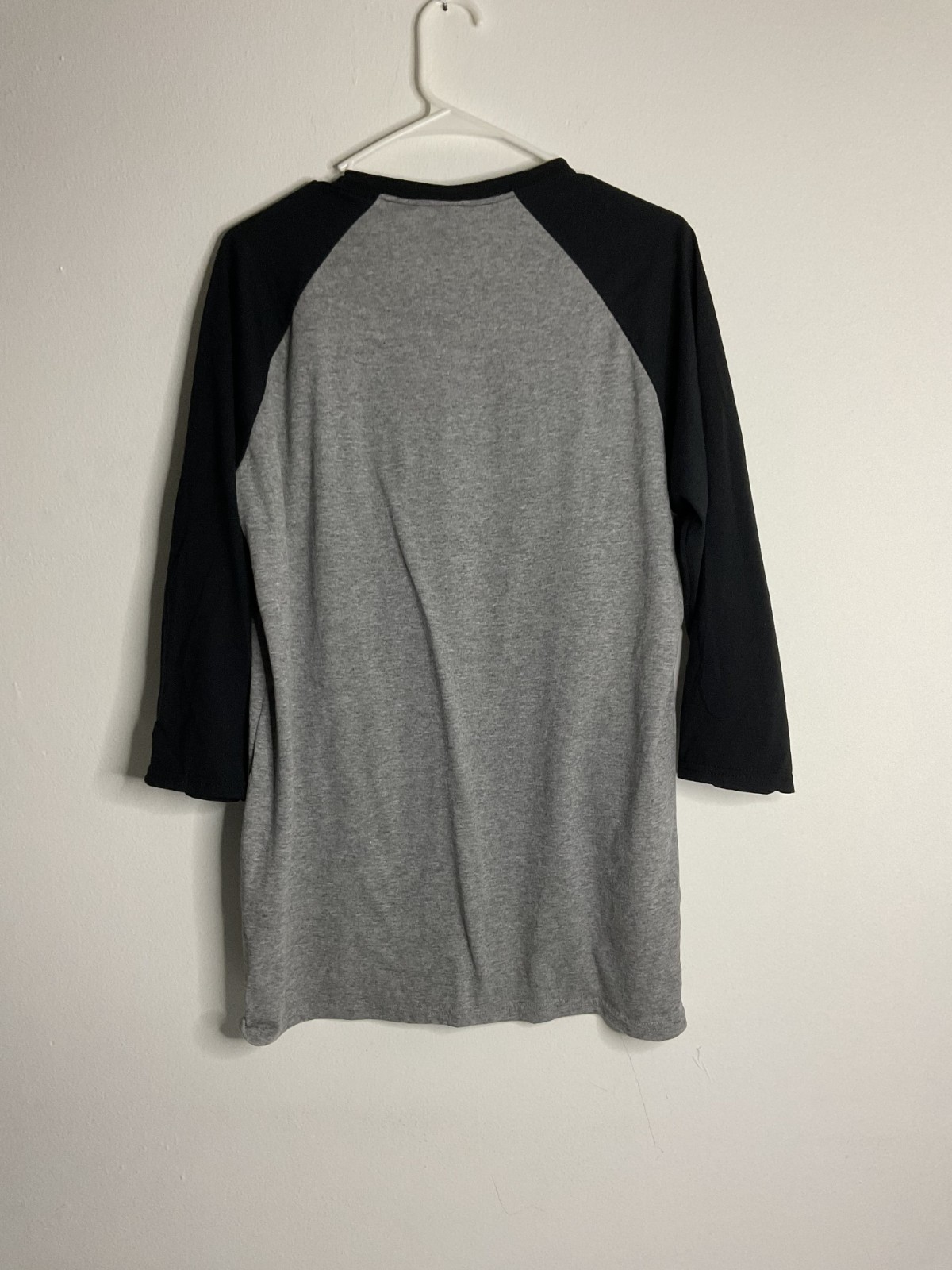 Jerzees Men’s Tri-Blend T-Shirt 3/4 Sleeve Soft Raglan Baseball Tee Size L