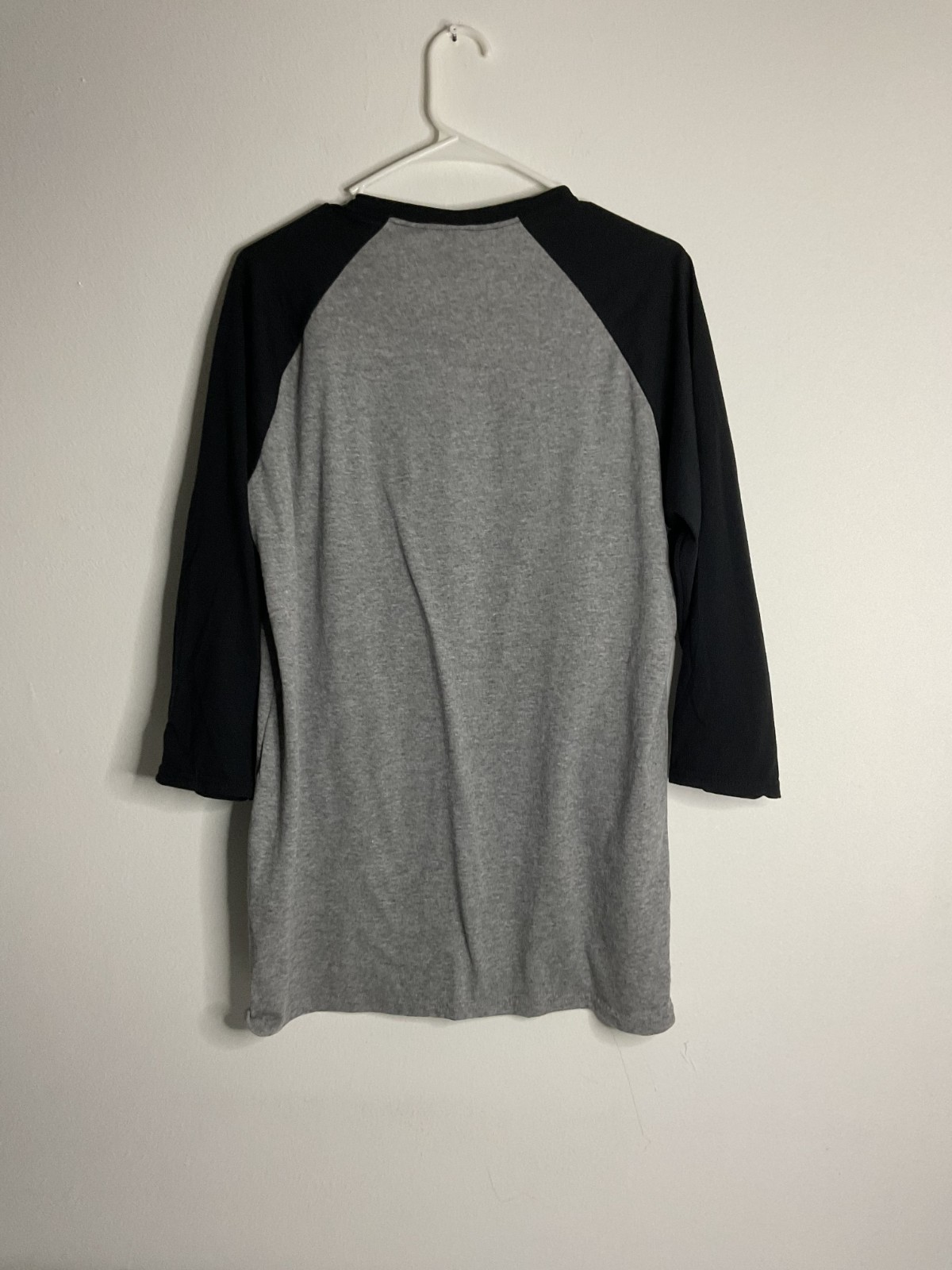 Jerzees Men’s Tri-Blend T-Shirt 3/4 Sleeve Soft Raglan Baseball Tee Size L