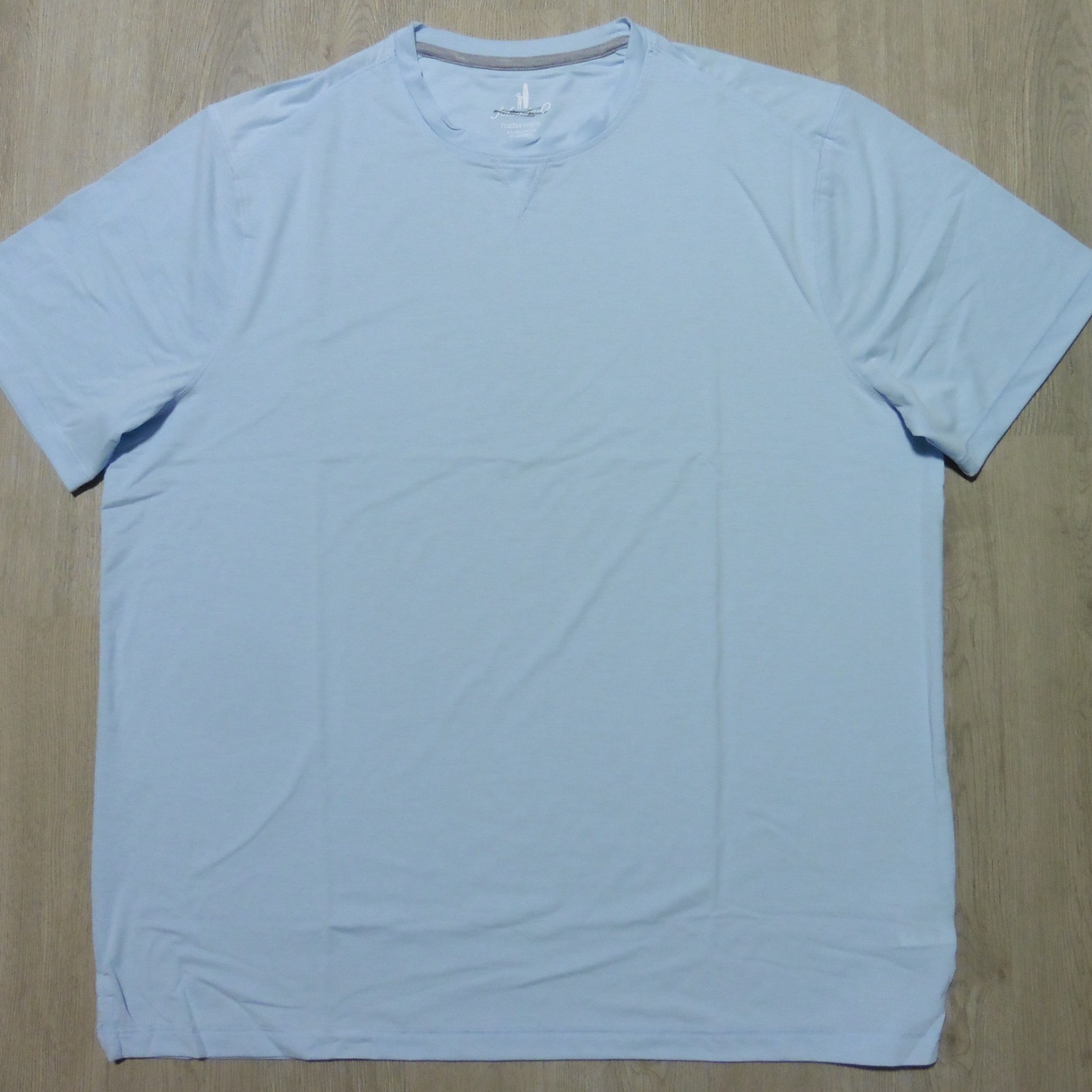 JOHNNIE O Mens L LARGE THE COURSE T SHIRT PERFORMANCE GOLF TEE KONA BLUE AQUA