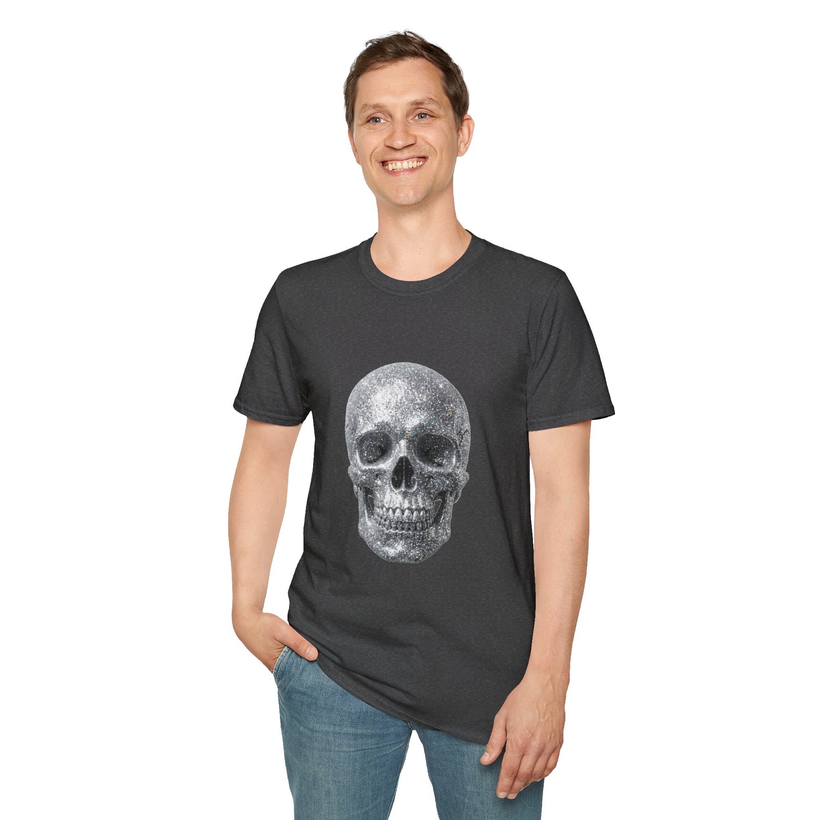 Glitter Skull Tee | Skull T-Shirt