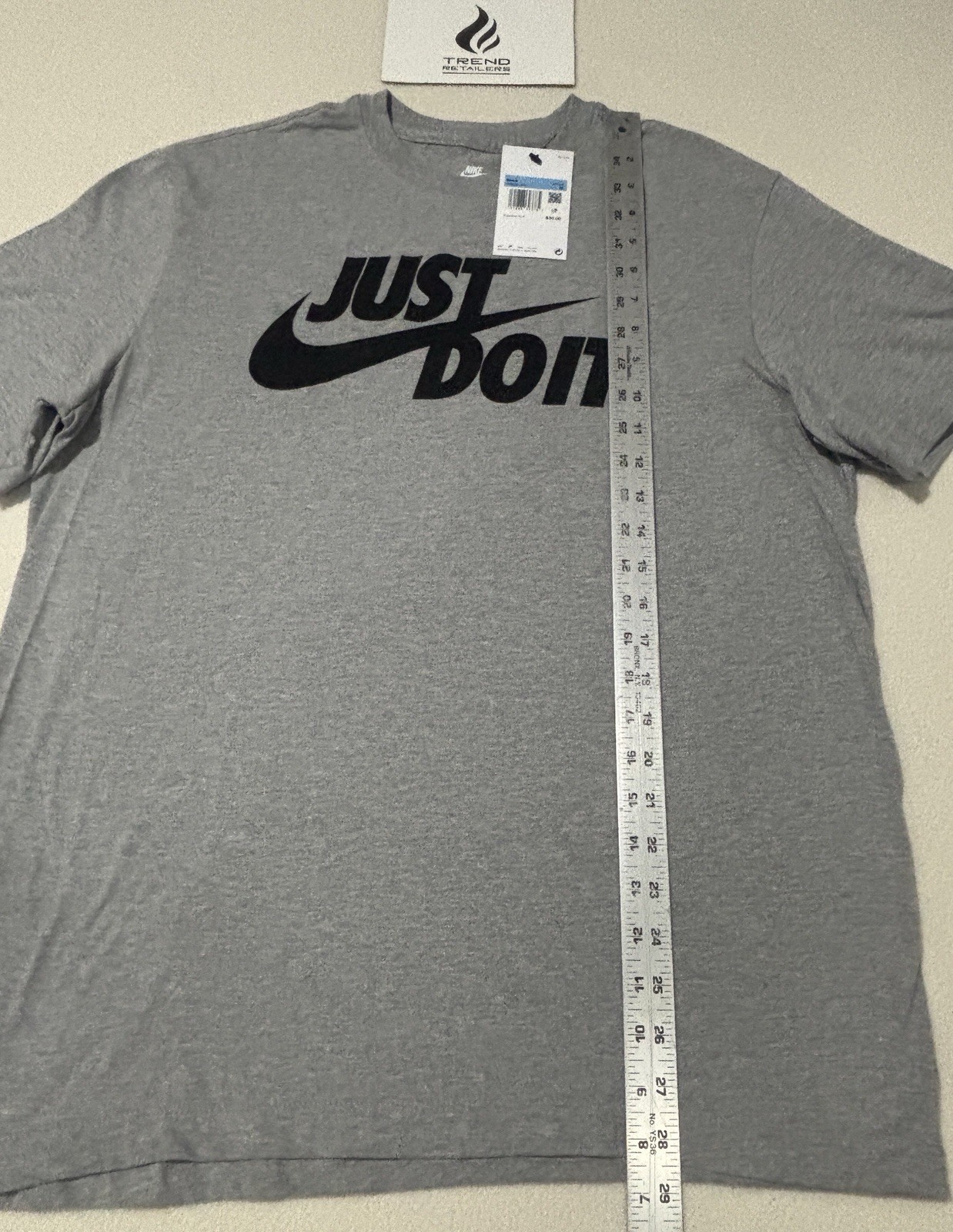 Nike Sportwear Just Do It Graphic T-Shirt Dark Grey Heather Men’s M AR5006-063