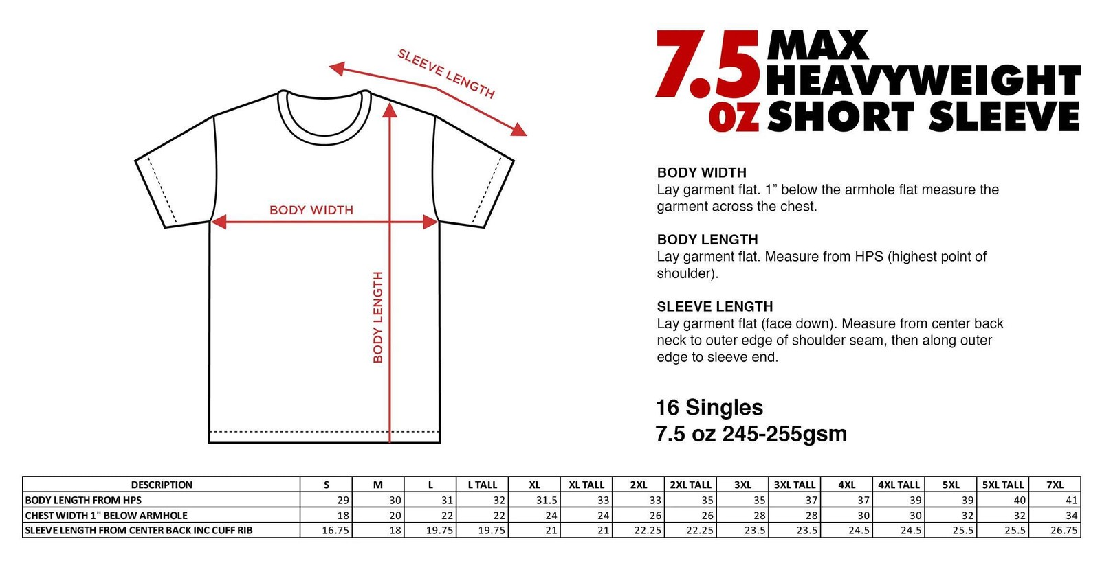 Shaka Wear 7.5 oz Max Heavyweight Short Sleeve T-Shirt