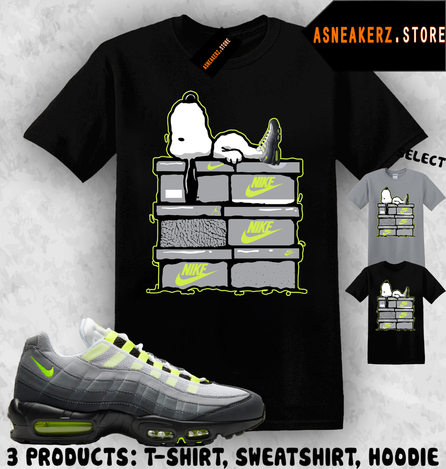 Tee Shirt Matching AM 95 Big Bubble Neon 2026 To Match Sneaker S Dog Sneakerhead