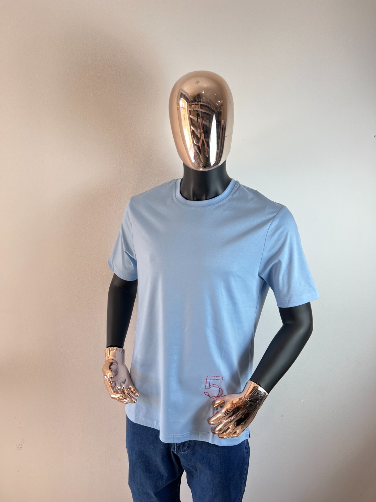KITON Napoli Cotton Crewneck T-Shirt Size 50 / M (100% Authentic & New)