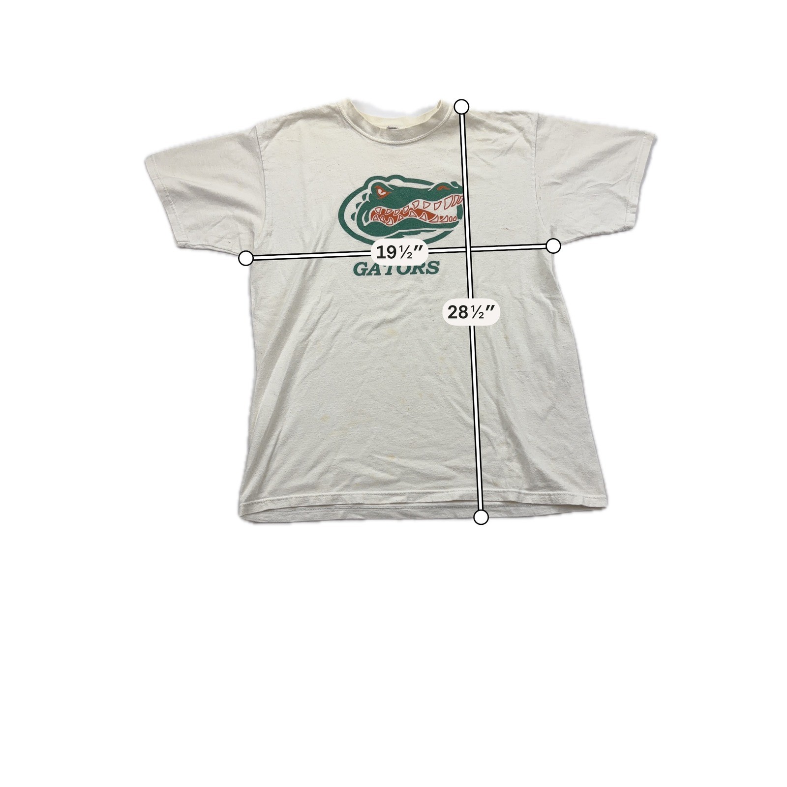 Anvil Florida Gators Graphic T-Shirt NCAA College University White Size Large