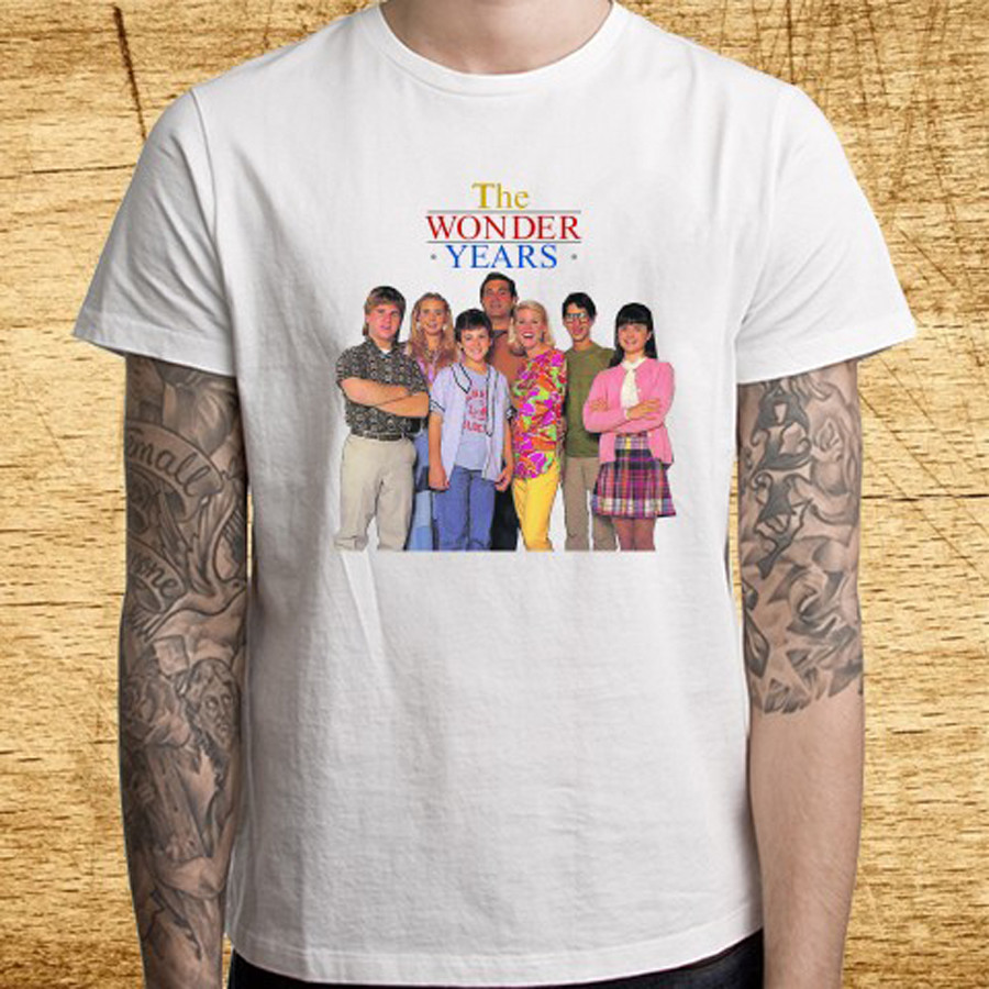 The Wonder Years Men’s White T-Shirt Size S – 5XL